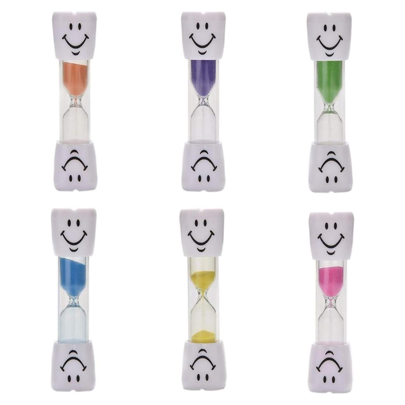 Juego de 6 Temporizadores de Arena 2 Minutos Erewa Coloridos