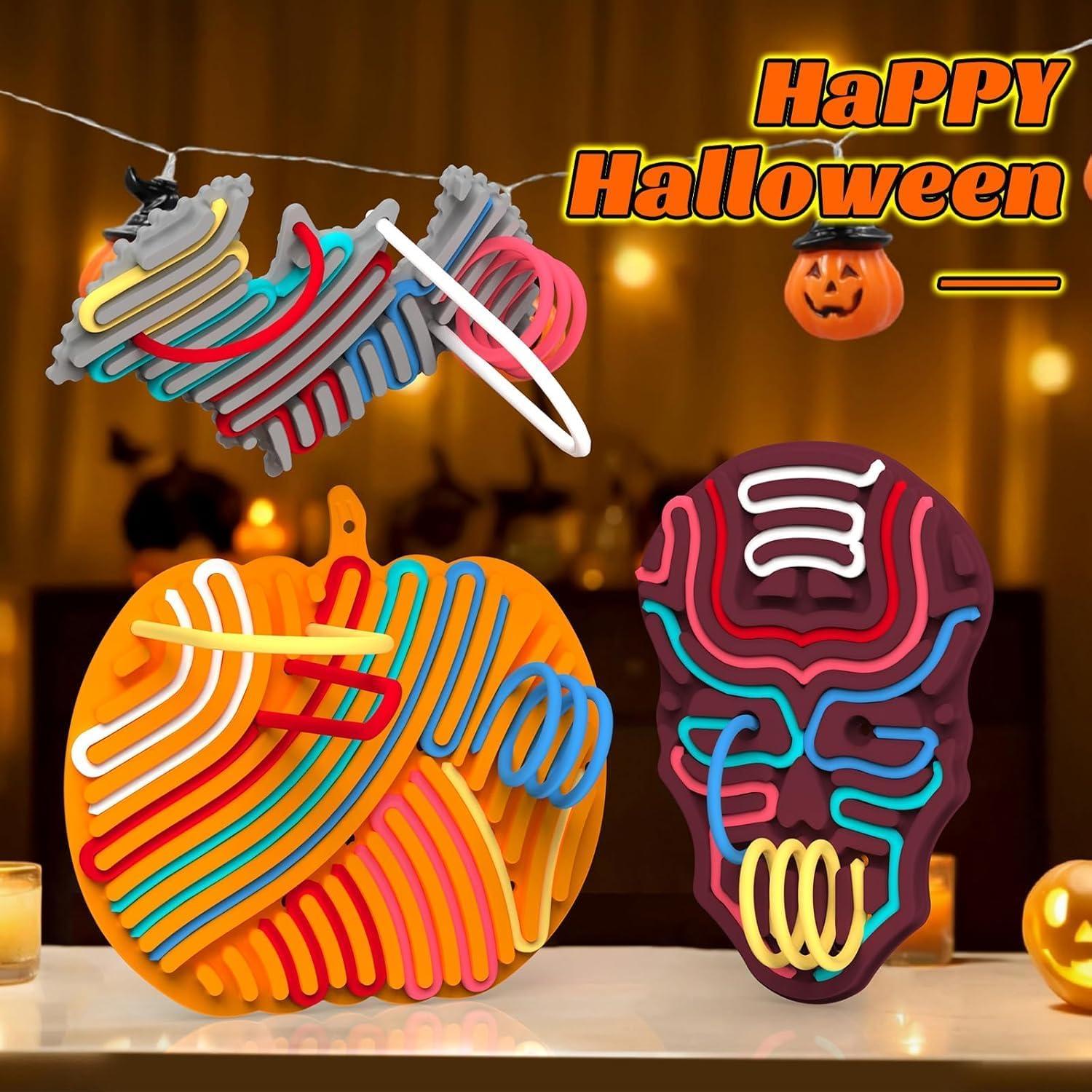 Tablero Sensorial de Halloween YoPoll - Juguete Antiestrés Murciélago