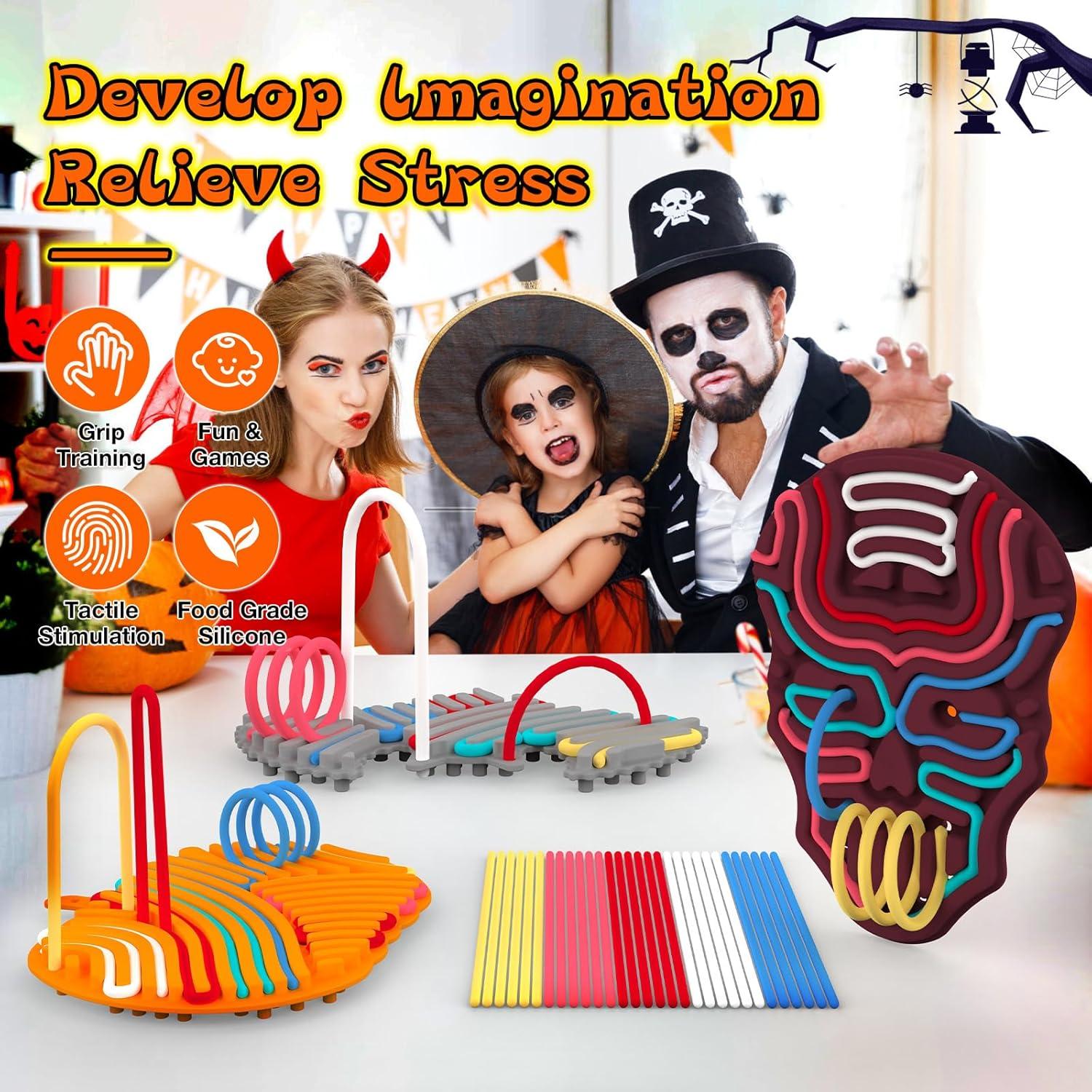 Tablero Sensorial de Halloween YoPoll - Juguete Antiestrés Murciélago