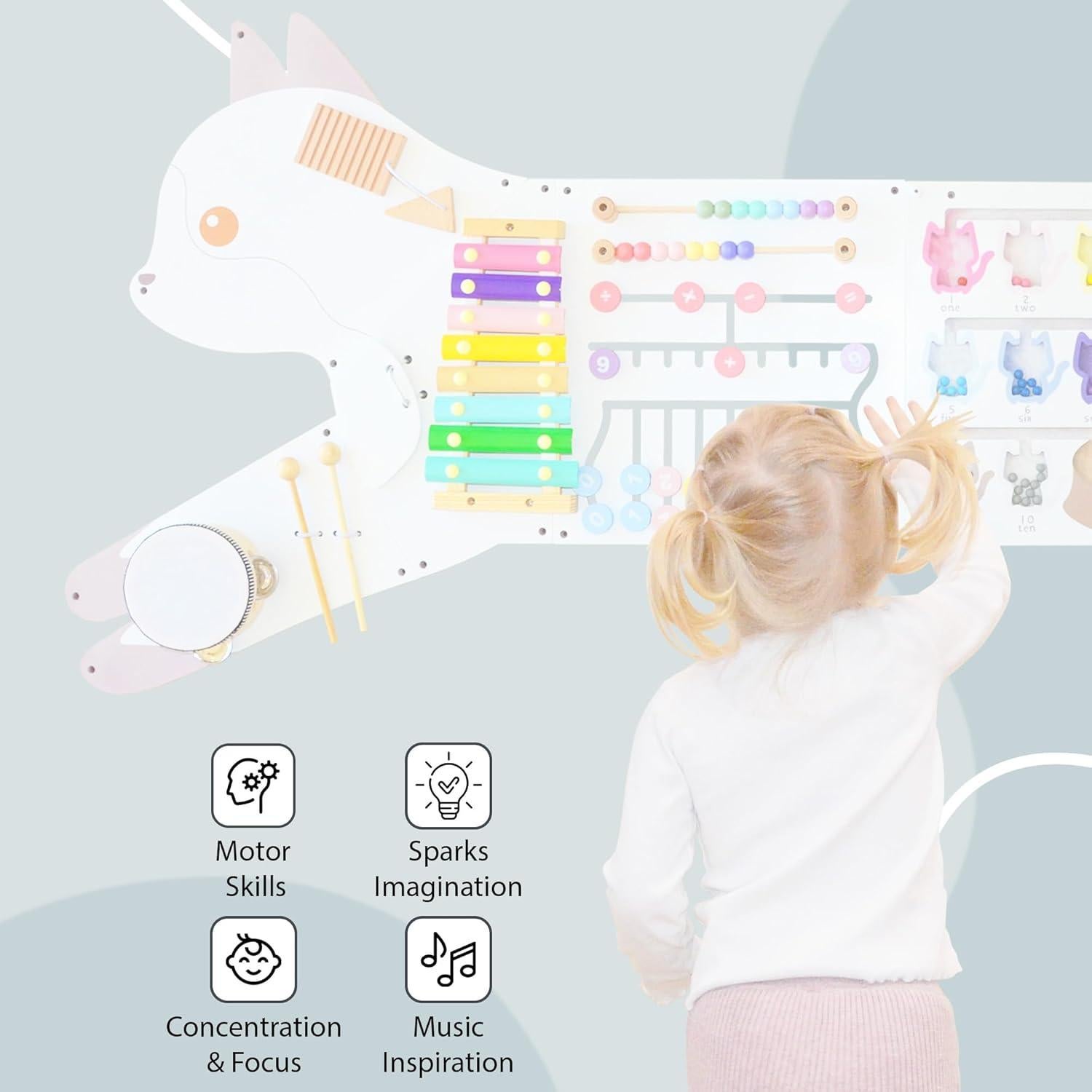 Tablero Ocupado Montessori EsterFlare 58x29 cm para Niños