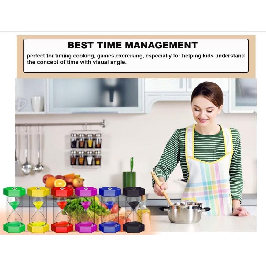 Reloj de Arena SuLiao 90 Minutos para Niños 16 cm Colorido