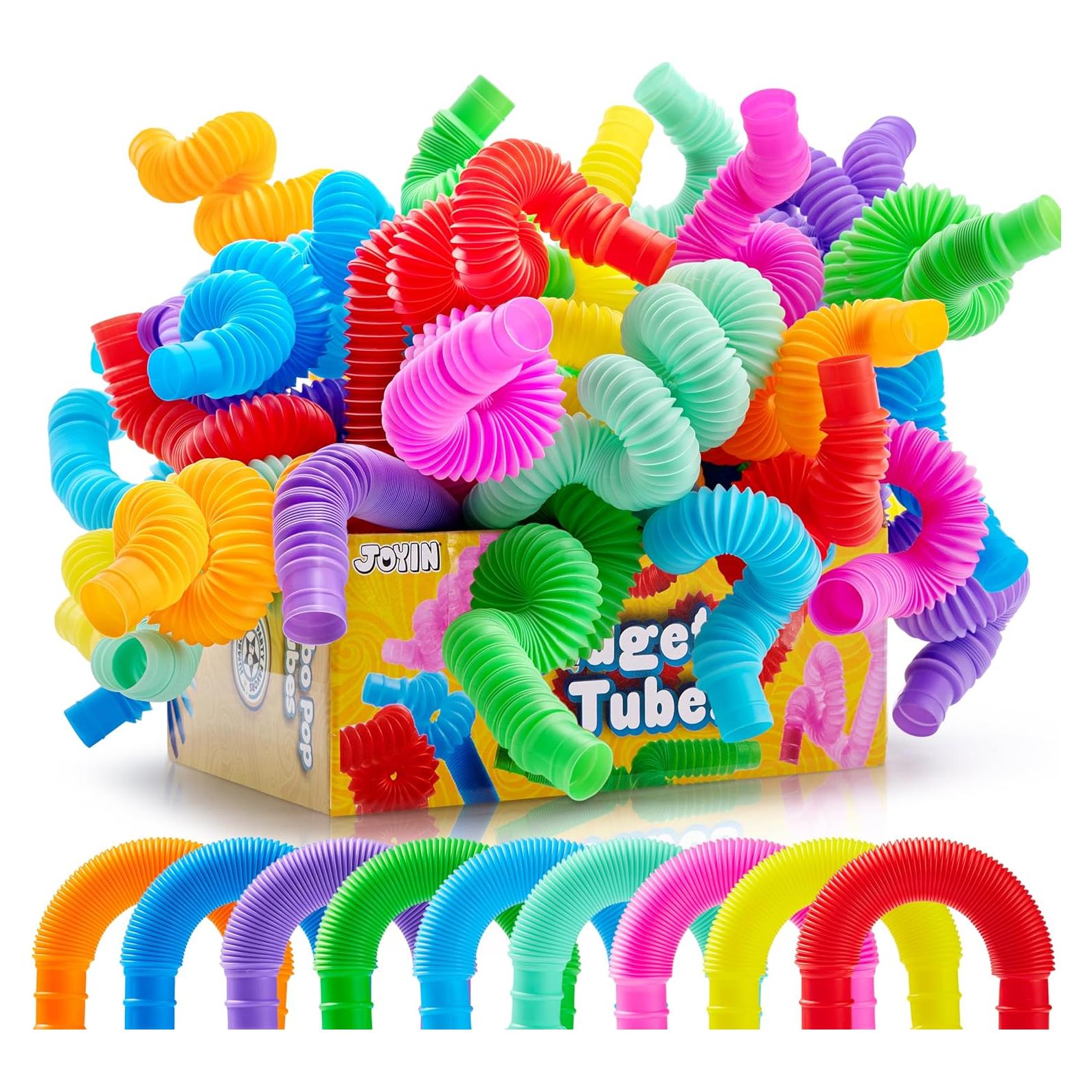 Juguetes Sensoriales Tubos Pop JOYIN 36 Piezas Grande 9 Colores