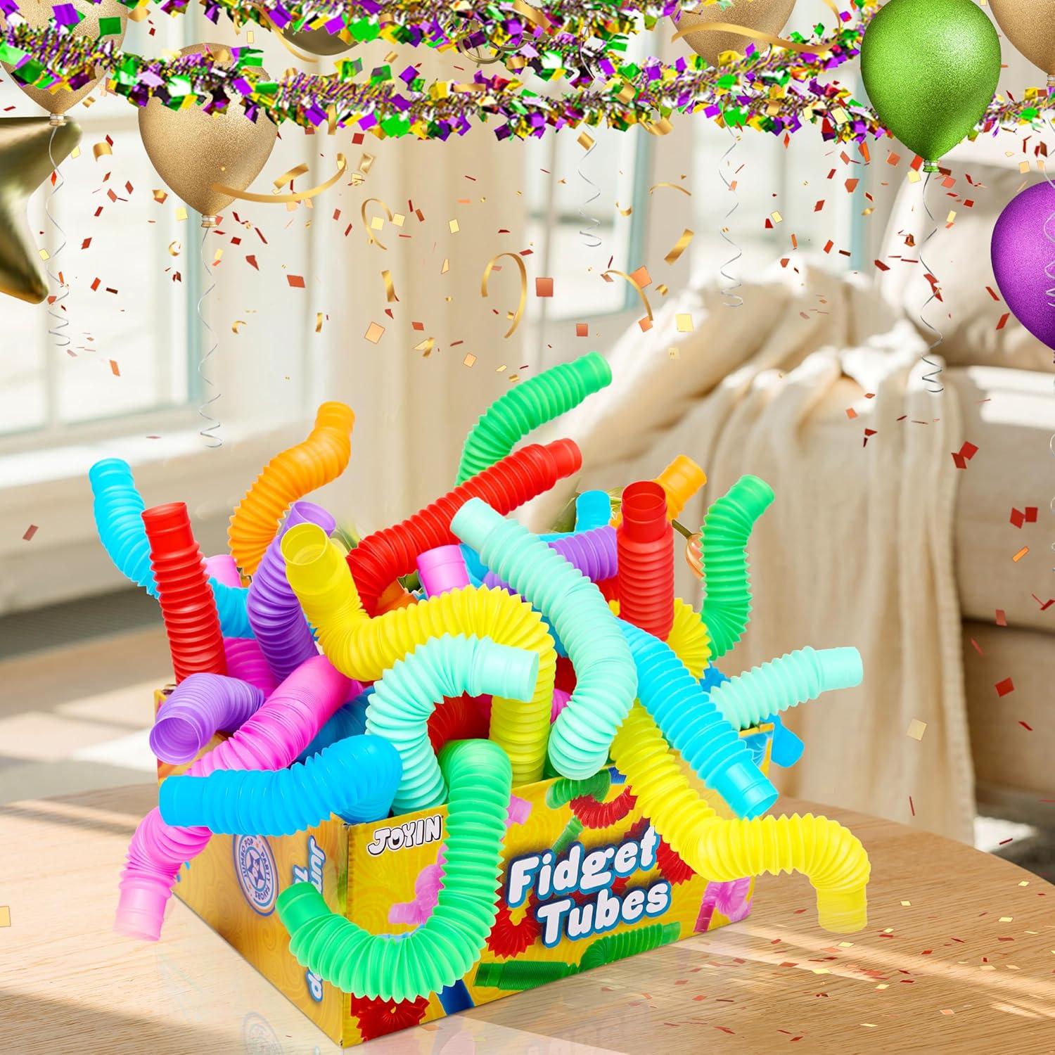 Juguetes Sensoriales Tubos Pop JOYIN 36 Piezas Grande 9 Colores