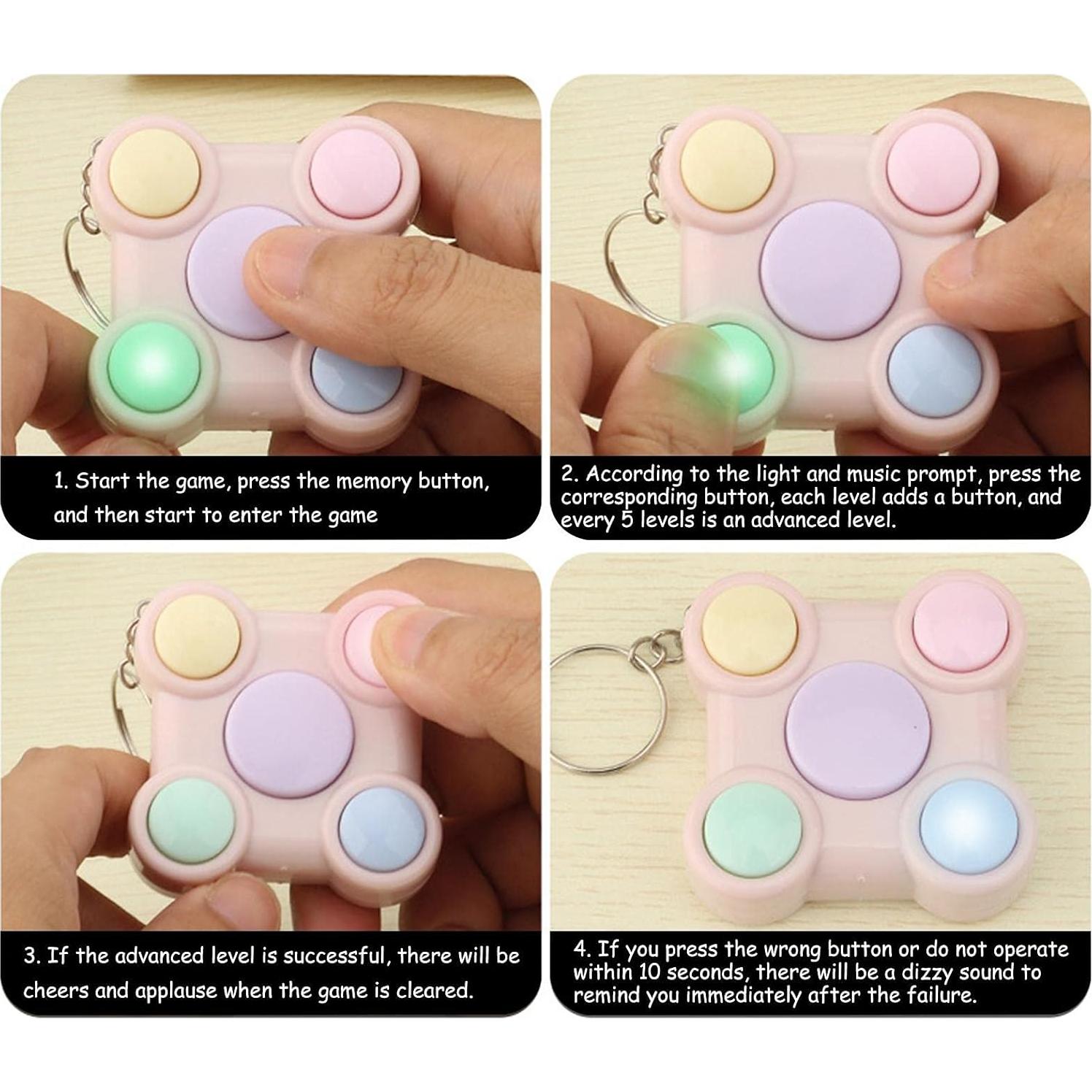 Consola de Juego Portátil FEBUD con Luces y Sonidos