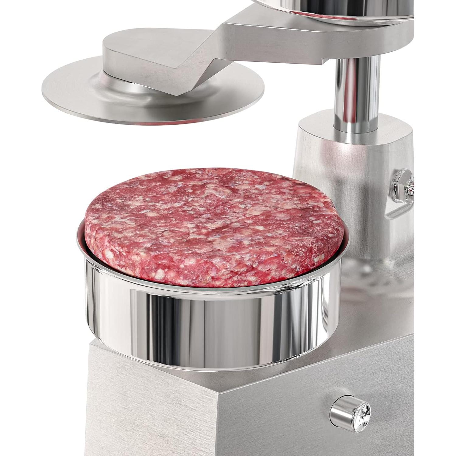 Prensa de Hamburguesas KoolMore CHM-4 Acero Inoxidable 10.2 cm