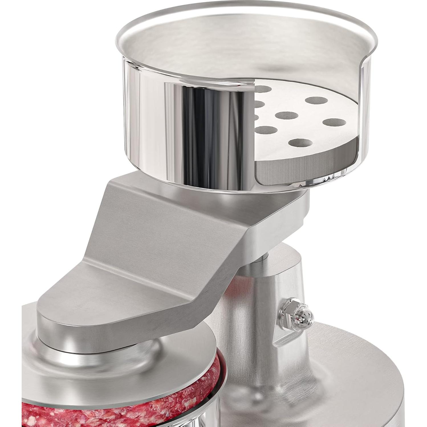 Prensa de Hamburguesas KoolMore CHM-4 Acero Inoxidable 10.2 cm