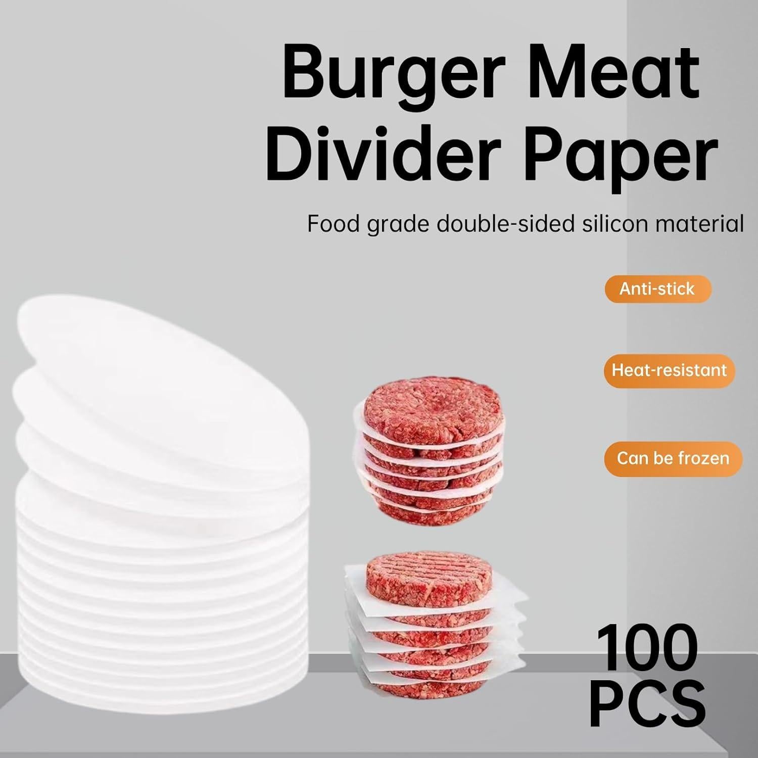 Prensa de Hamburguesas de Silicona HOMOMSAE 11.4 cm Antiadherente