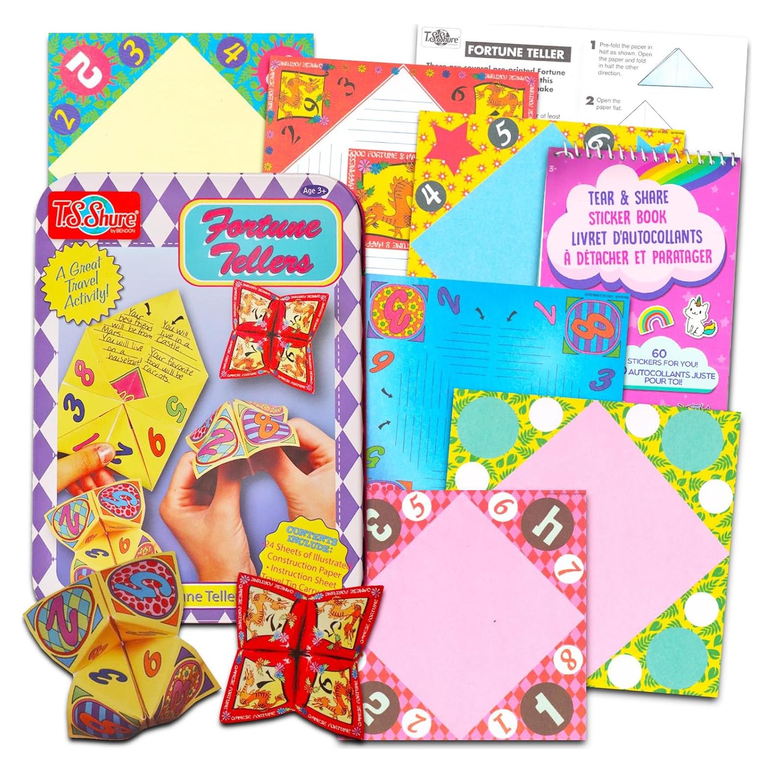 Kit de Adivinador de Origami Crenstone para Niños - 20 Hojas