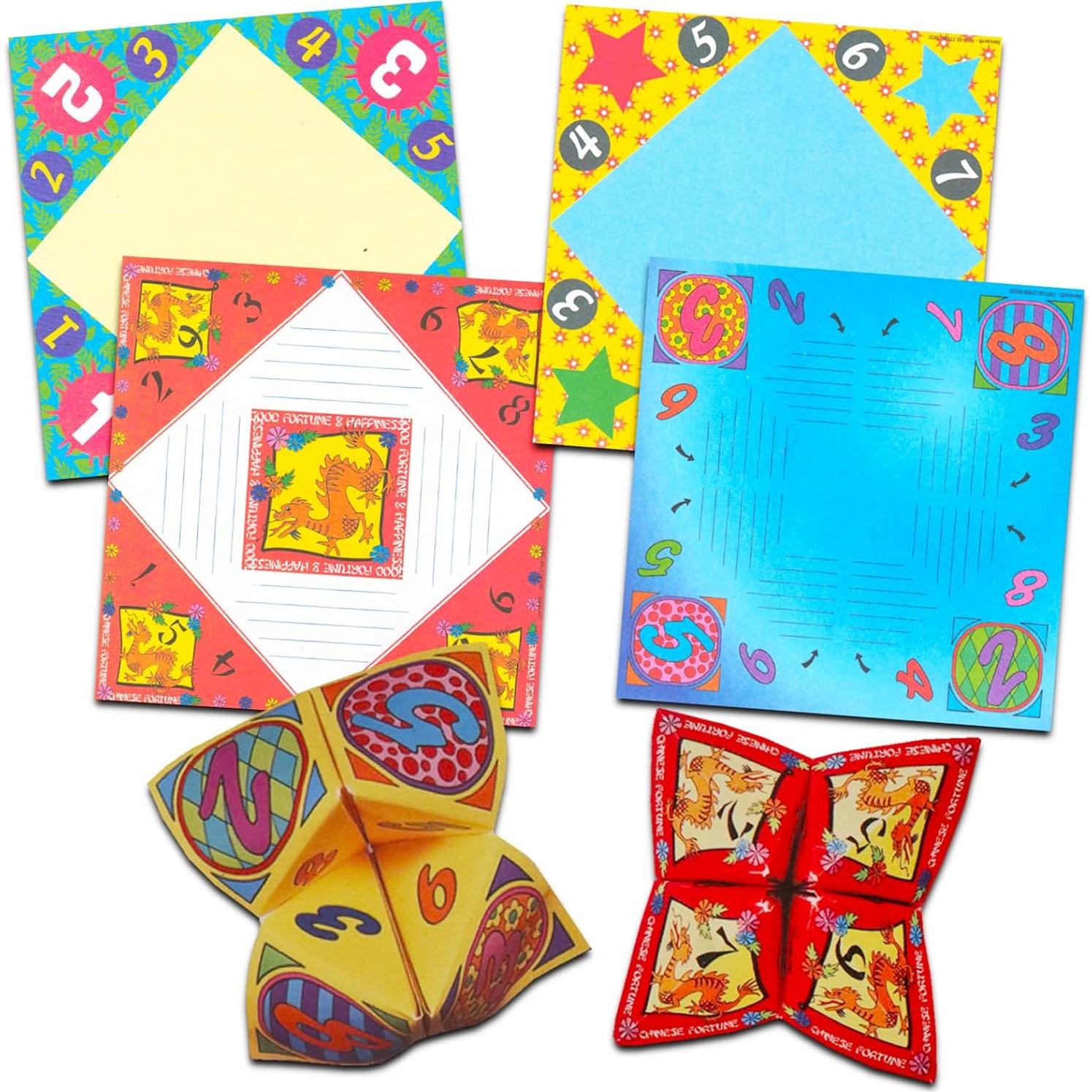 Kit de Adivinador de Origami Crenstone para Niños - 20 Hojas