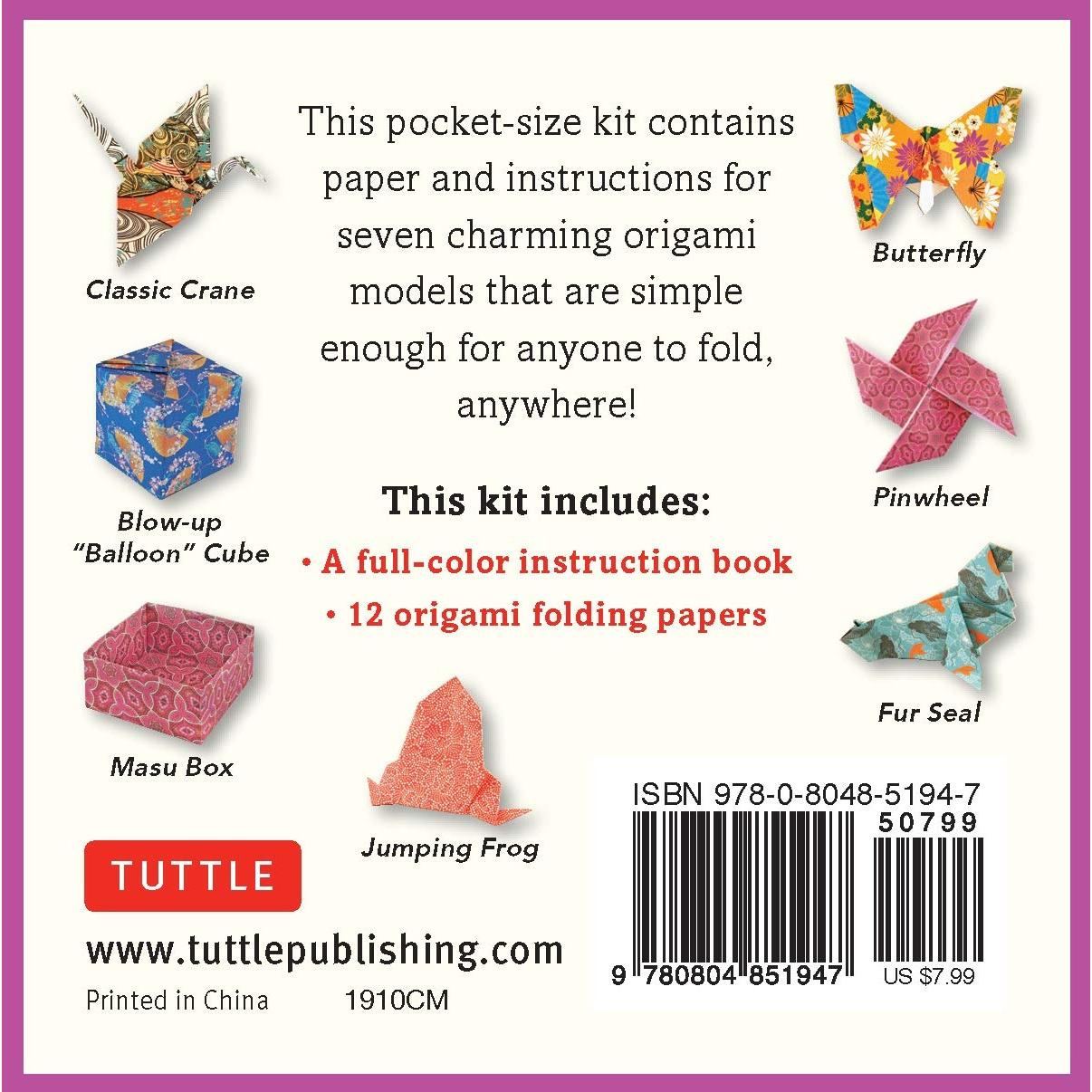 Pocket Size Origami Fun Kit: Contains Everything You Need to Make 7 Exciting Paper Models