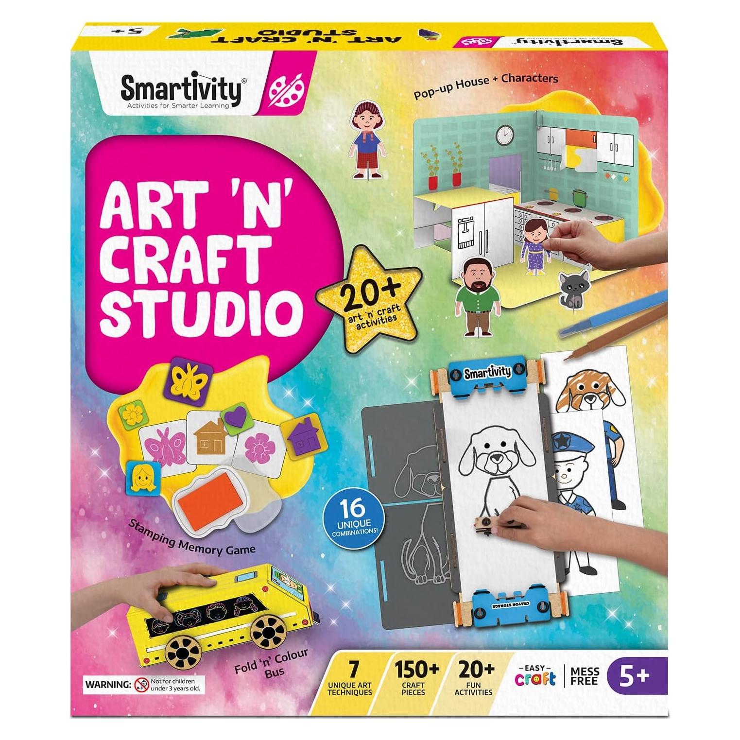 Kit de Arte y Manualidades Smartivity 20 en 1 para Niños 5-9 Años