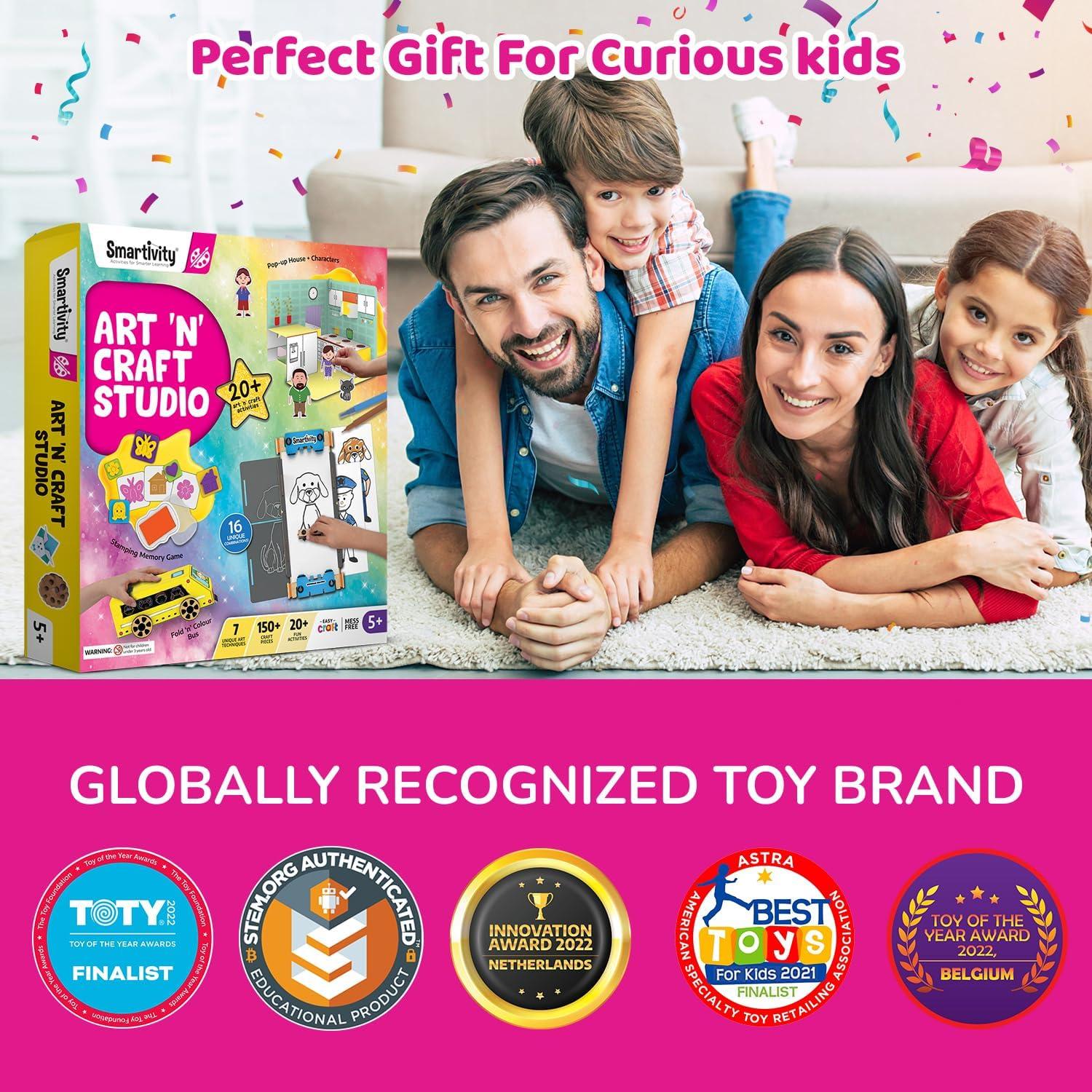 Kit de Arte y Manualidades Smartivity 20 en 1 para Niños 5-9 Años