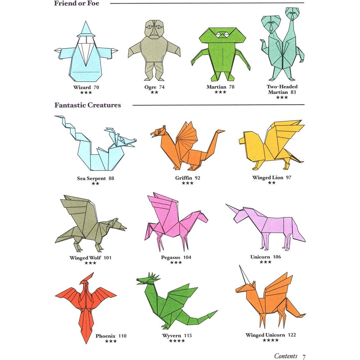 Dragons and Other Fantastic Creatures in Origami (Dover Crafts: Origami & Papercrafts)