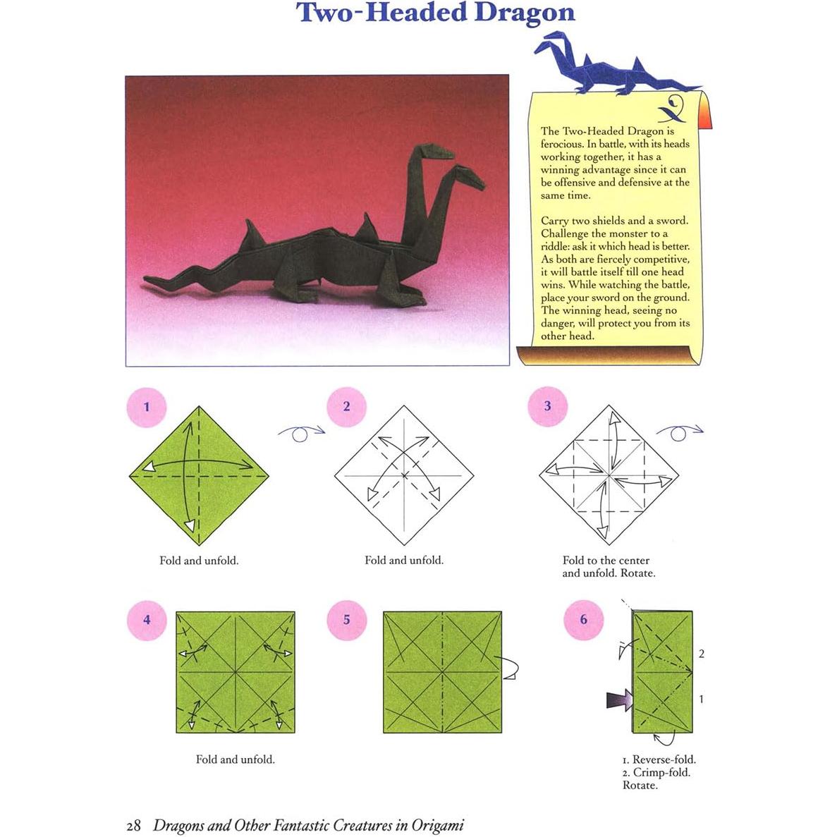 Dragons and Other Fantastic Creatures in Origami (Dover Crafts: Origami & Papercrafts)