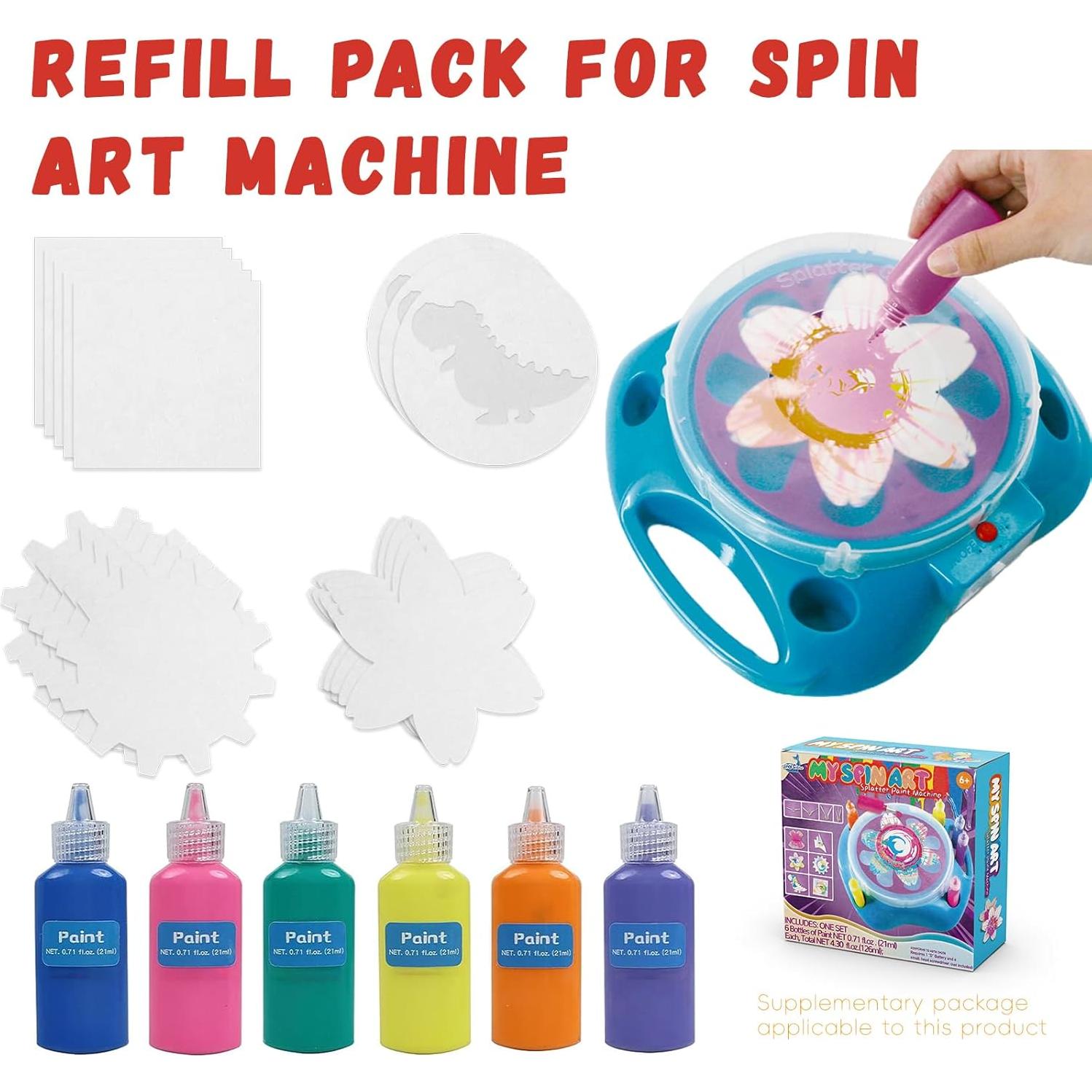 Paquete de Recarga Wings Giant Spin & Paint - 10 Tarjetas Grandes y 6 Pinturas