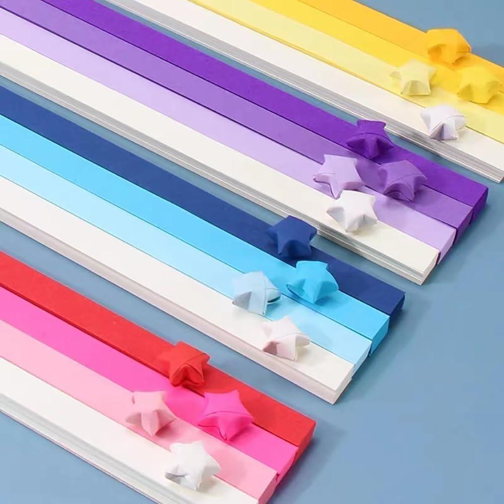 Kit de 540 Tiras de Papel Doble Cara Veloshine para Origami