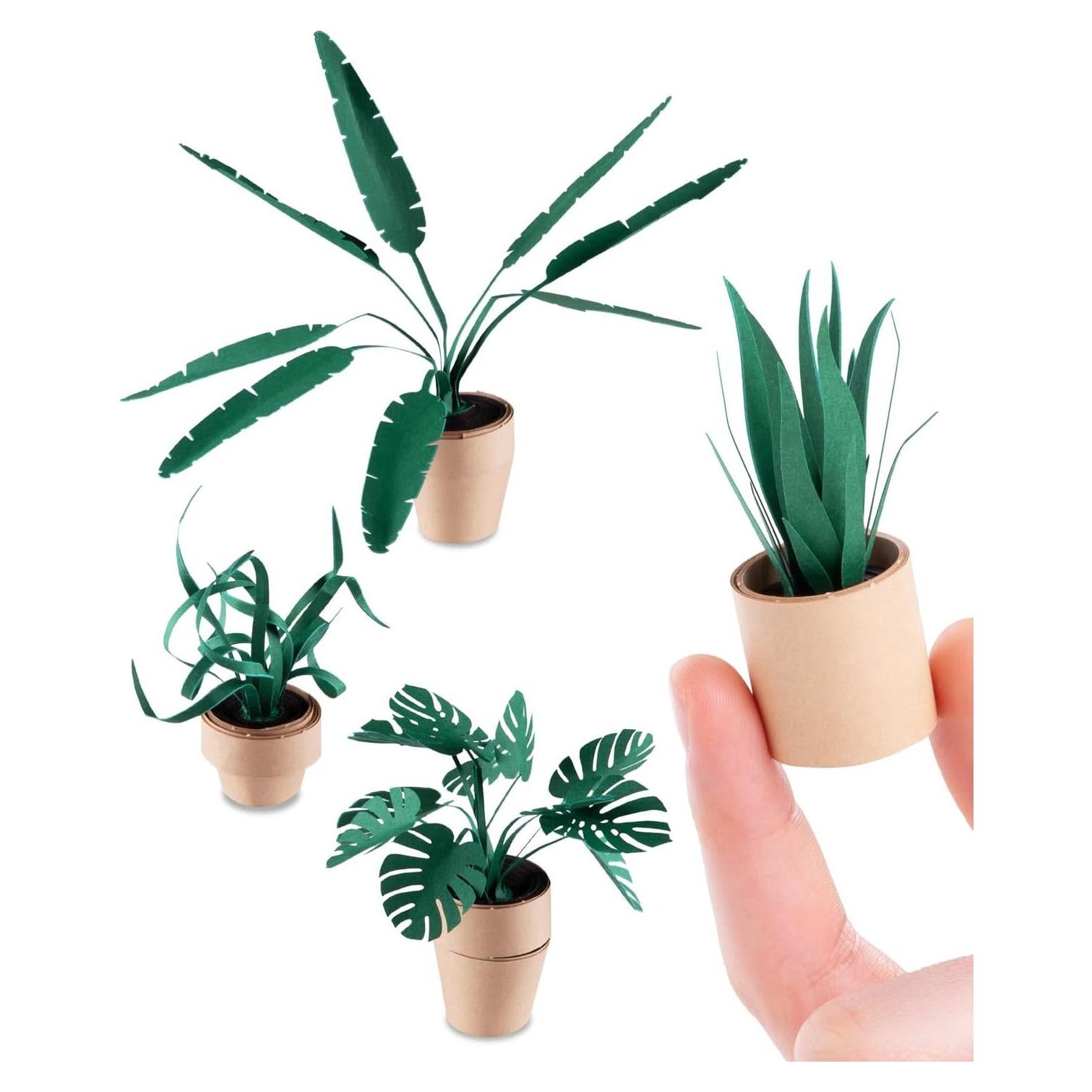 Kit de Plantas de Papel Origami Pikkii - 5 Plantas DIY