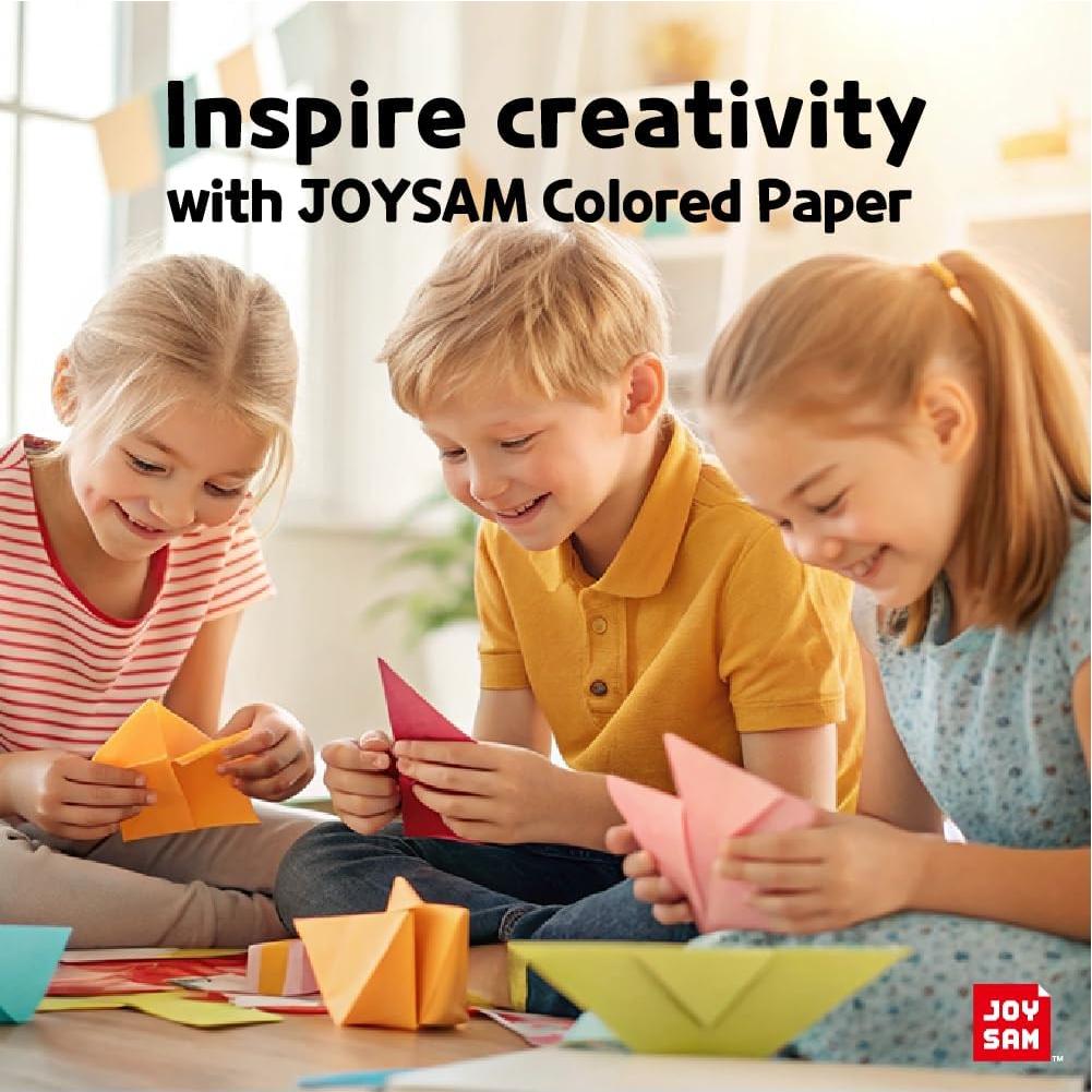 Kit de Papel Origami Joysam 500 Hojas 50 Colores 15x15cm