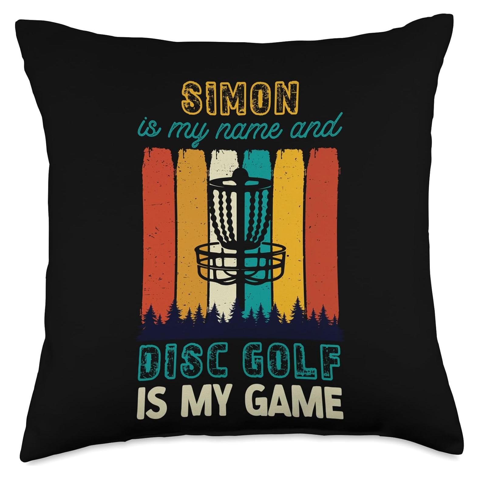 Almohada Cuadrada Simon Disc Golf 18x18 cm Multicolor