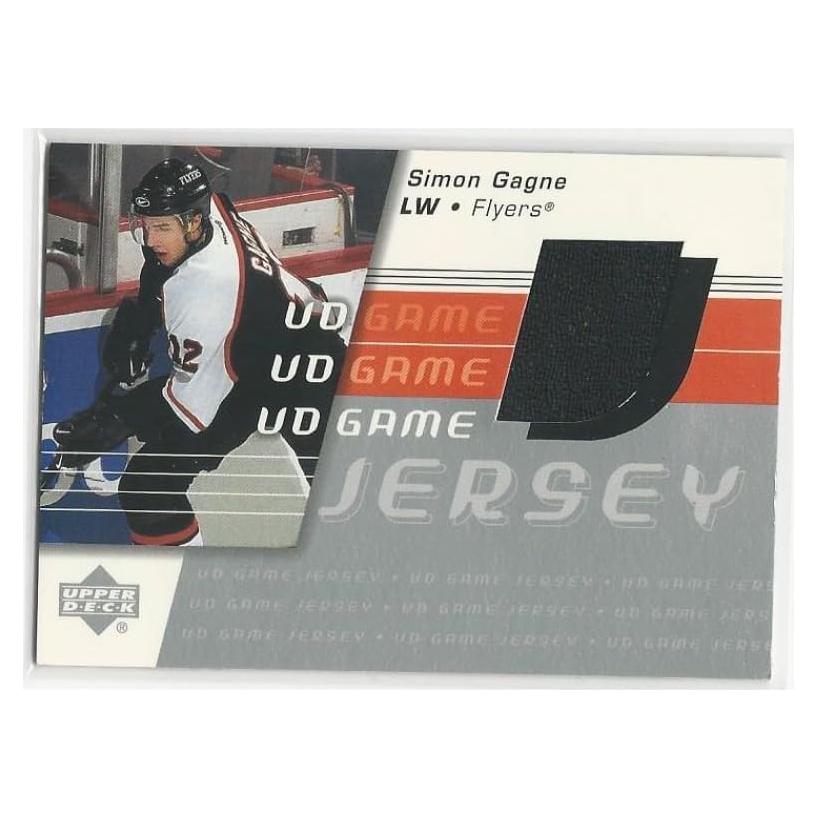 Tarjeta de Hockey Simon Gagne Upper Deck 2003 Philadelphia Flyers