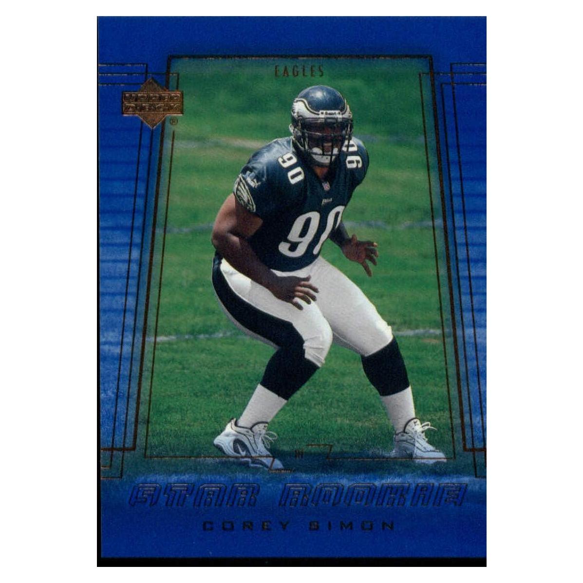Tarjeta de Fútbol NFL 2000 Upper Deck Corey Simon RC