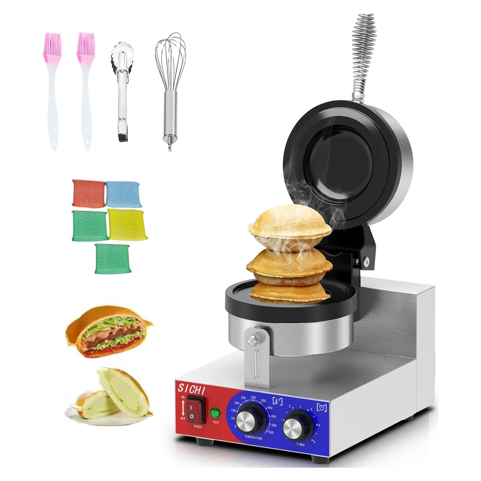 Máquina de Hacer Hamburguesas Ufo SZ-HW-3 Eléctrica con Temporizador