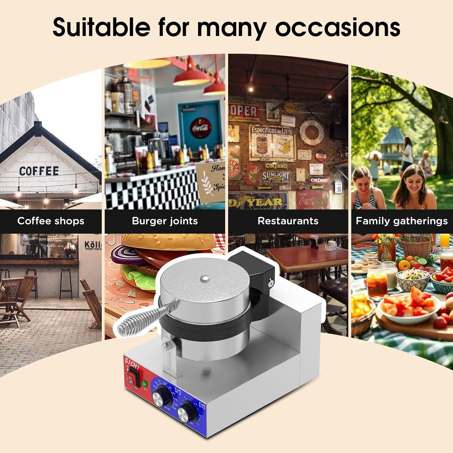 Máquina de Hacer Hamburguesas Ufo SZ-HW-3 Eléctrica con Temporizador