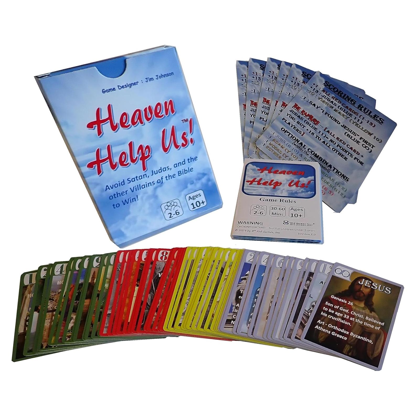 Juego de cartas bíblico 'Que el cielo nos ayude' - 58 cartas