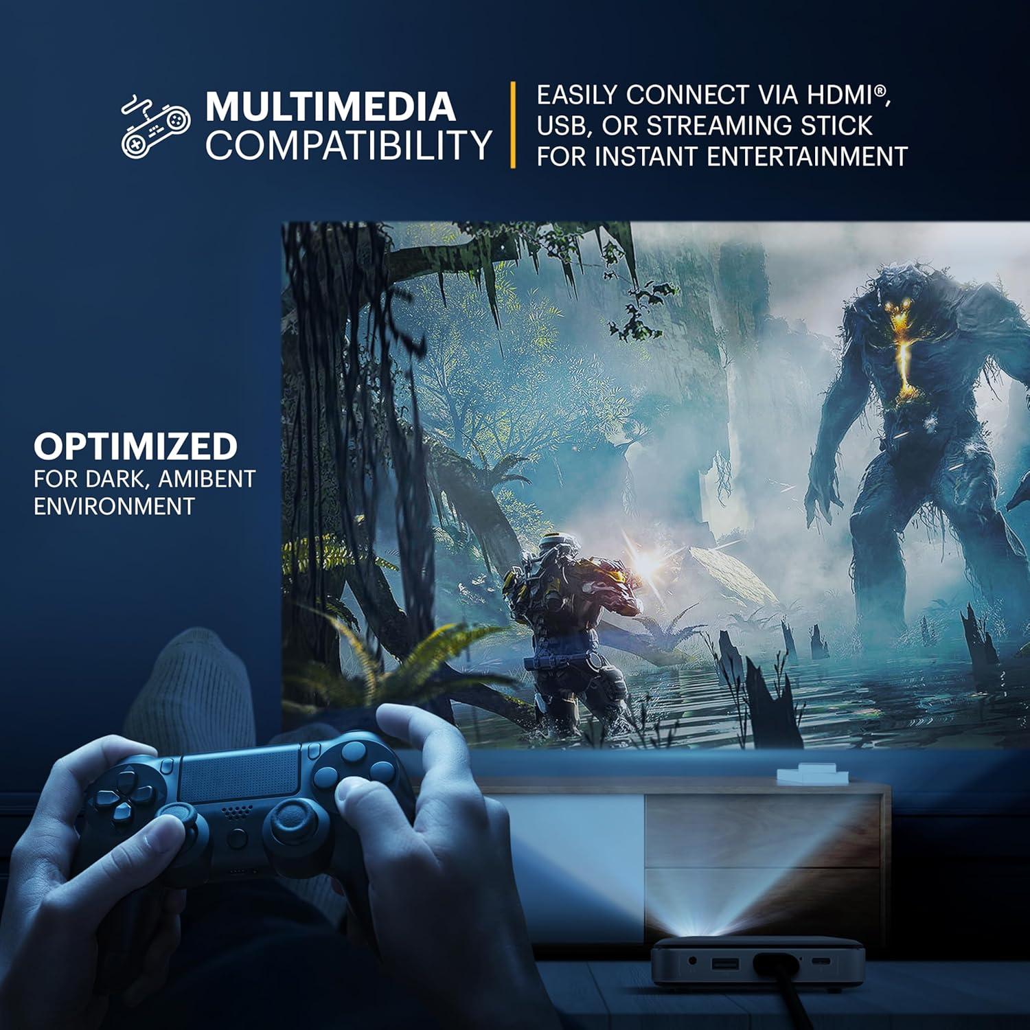 Proyector Mini Inalámbrico Kodak Luma 150 - DLP, 1080p, Altavoz