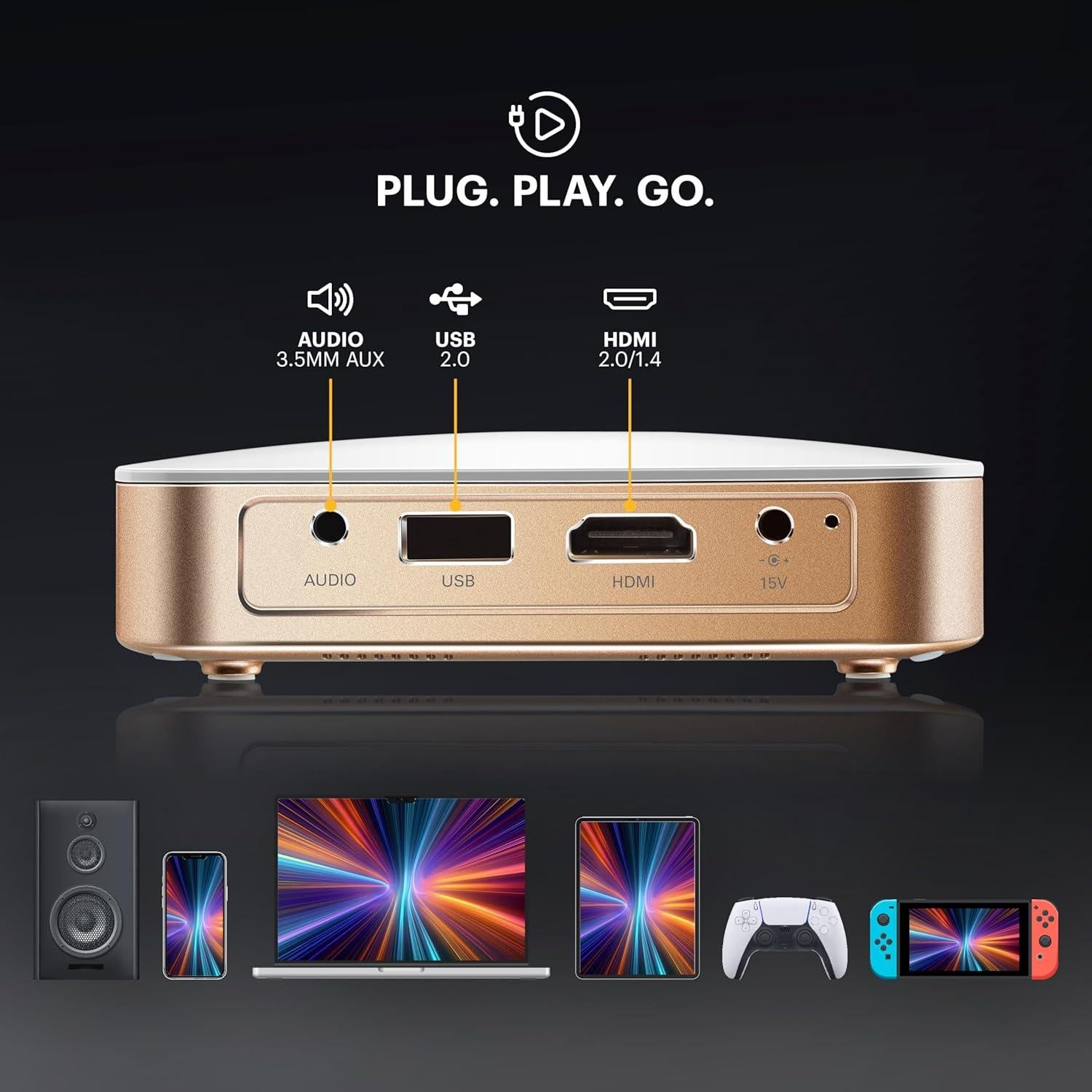 Proyector Portátil Kodak Luma 350 - Wi-Fi, Android, 150"