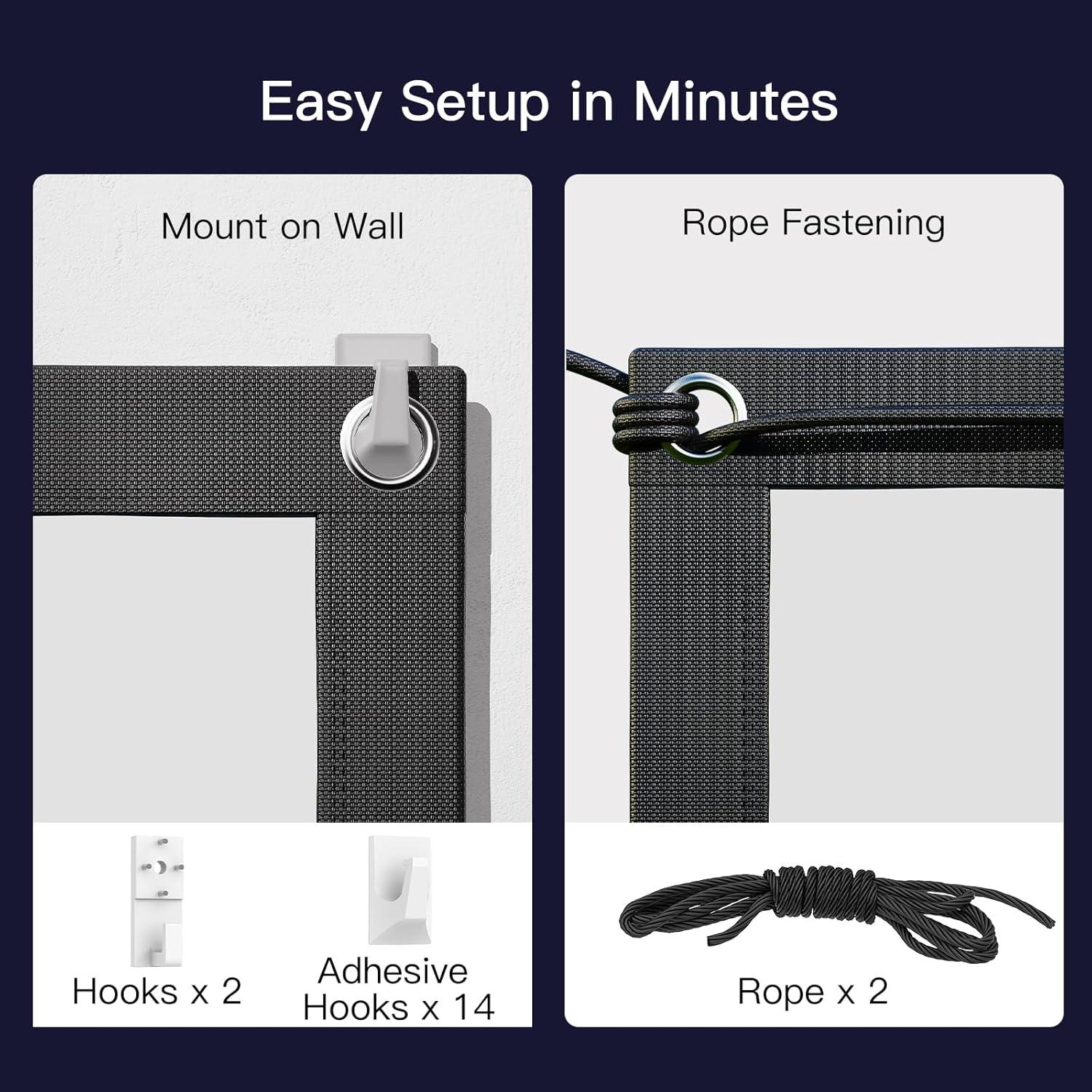 Pantalla de proyector 120" Pipishell 4K UHD Plegable y Lavable