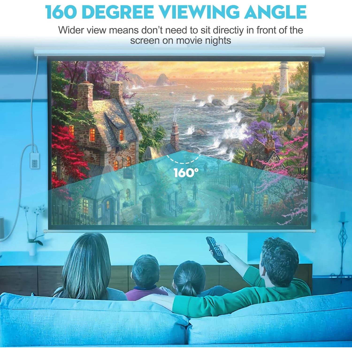 Pantalla de Proyector Eléctrica DINAH 120 Pulgadas 4K HD