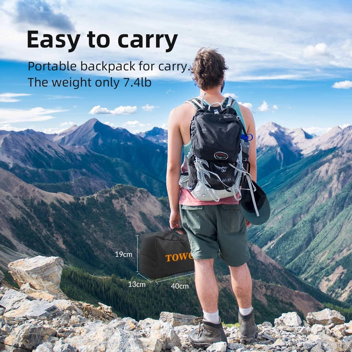 Pantalla de proyector TOWOND 100" 16:9 portátil con soporte