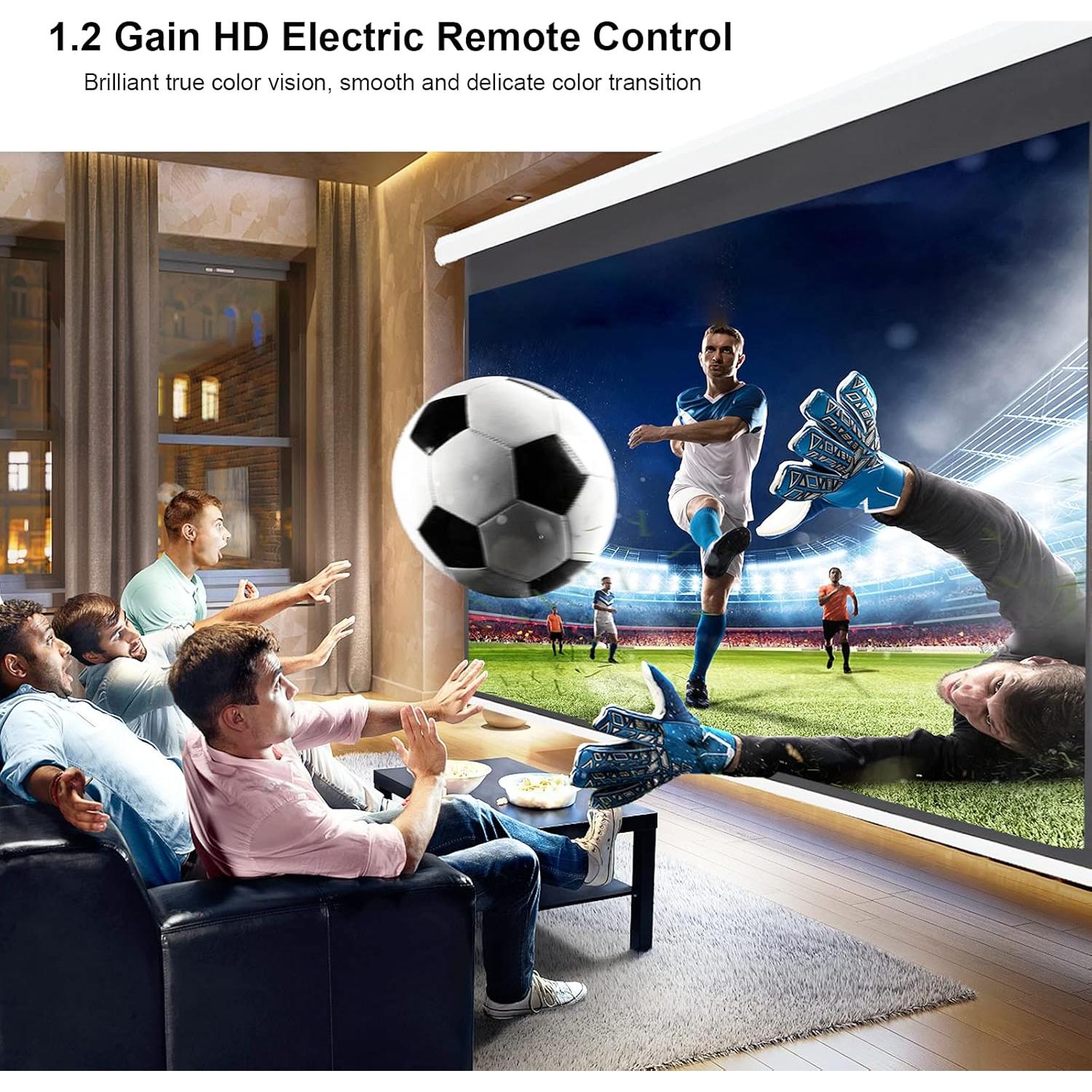 Pantalla de Proyección Motorizada YODOLLA 84" 4K HD 16:9