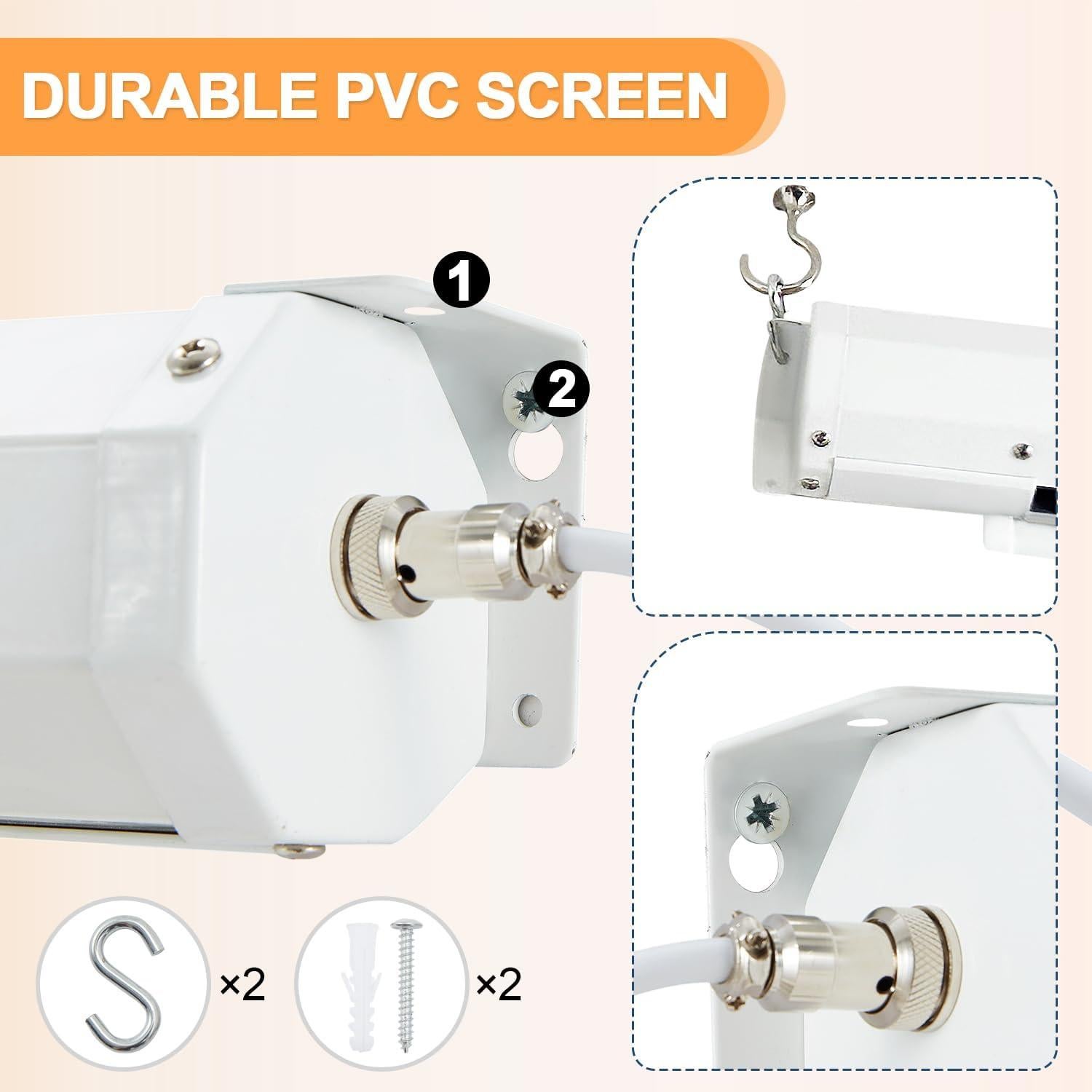 Pantalla de Proyección Motorizada YODOLLA 84" 4K HD 16:9