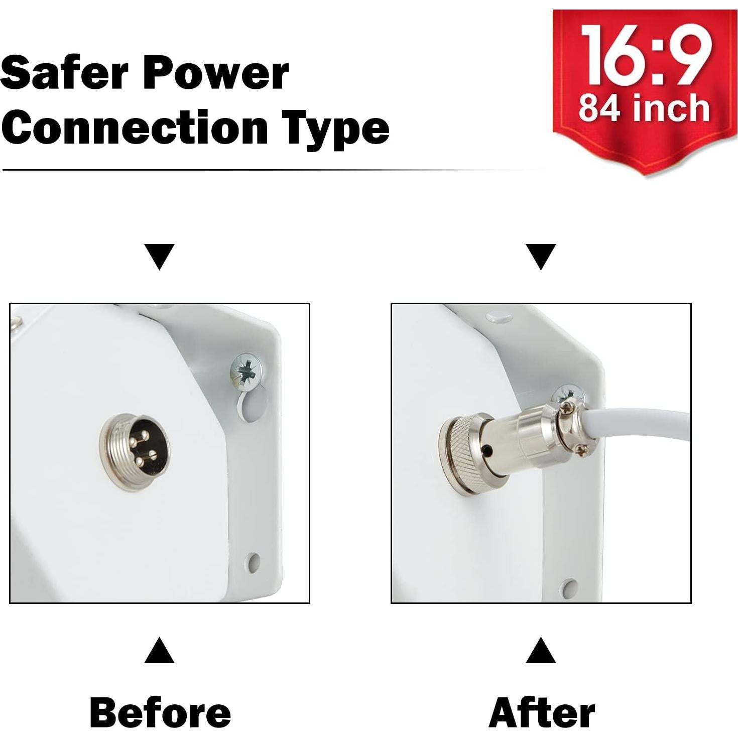 Pantalla de Proyección Motorizada YODOLLA 84" 4K HD 16:9