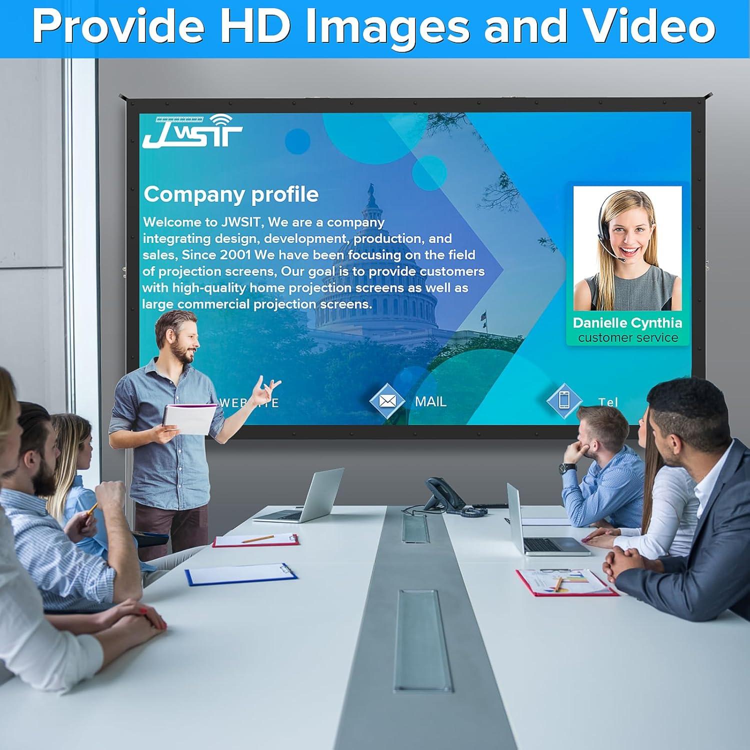 Pantalla de Proyector JWSIT 120" PVC 16:9 Portátil Exterior