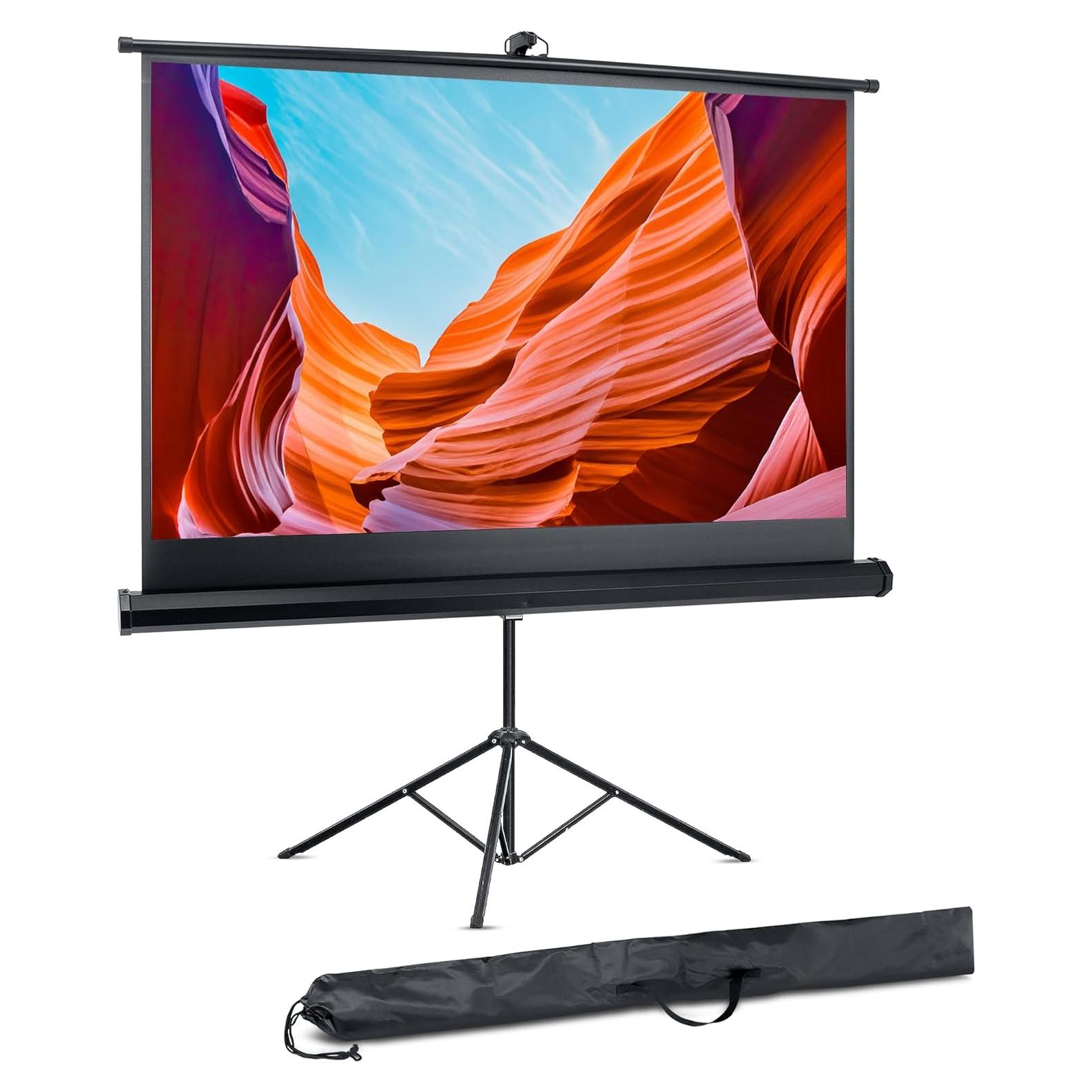 Pantalla de Proyector Pyle 60" Plegable con Soporte Trípode