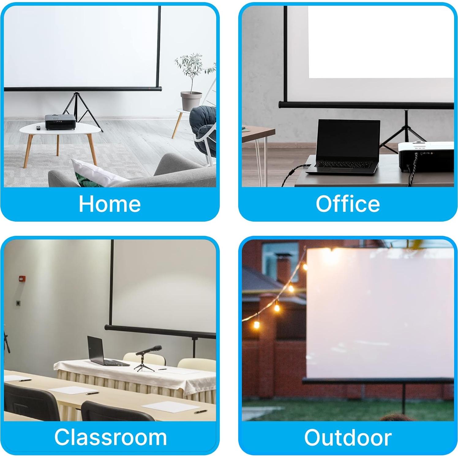 Pantalla de Proyector Pyle 60" Plegable con Soporte Trípode