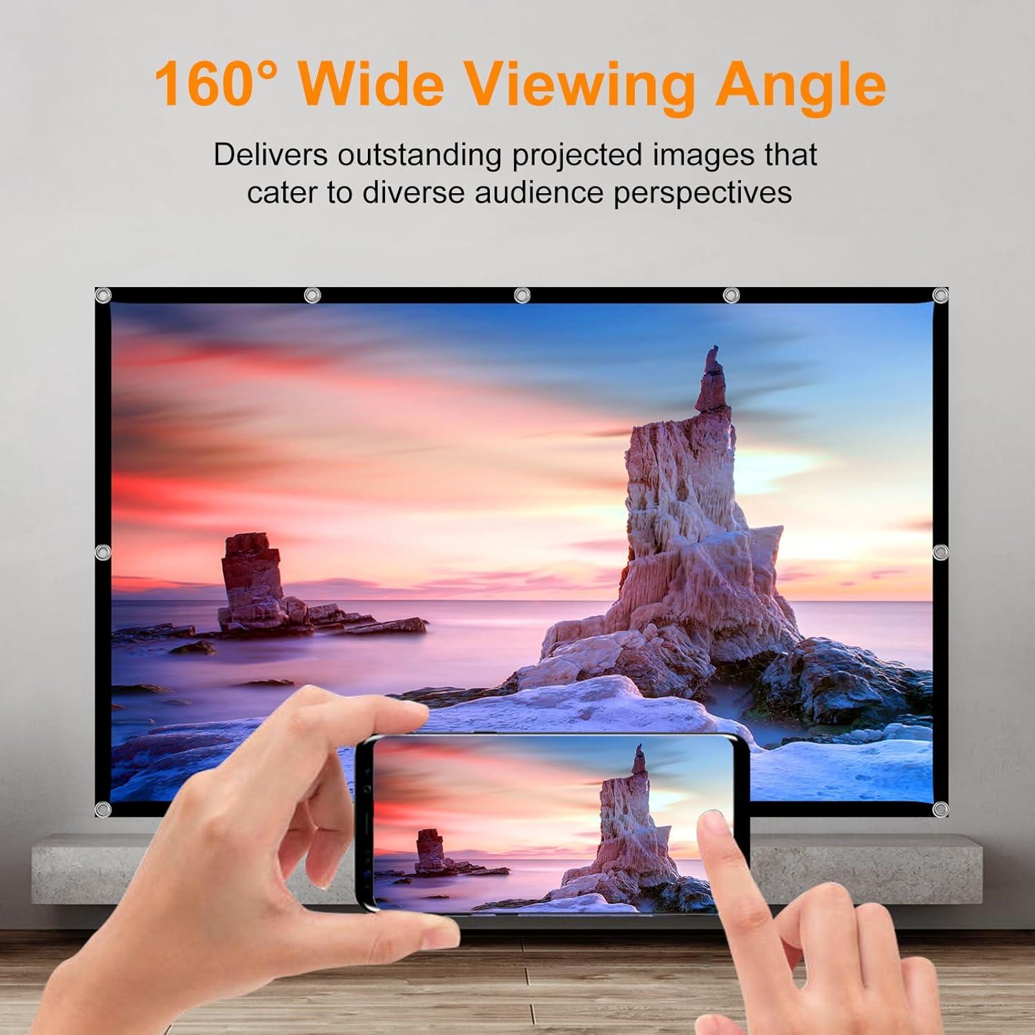 Pantalla de Proyector Plegable 120" 4K HD SKERELL Anti-Arrugas