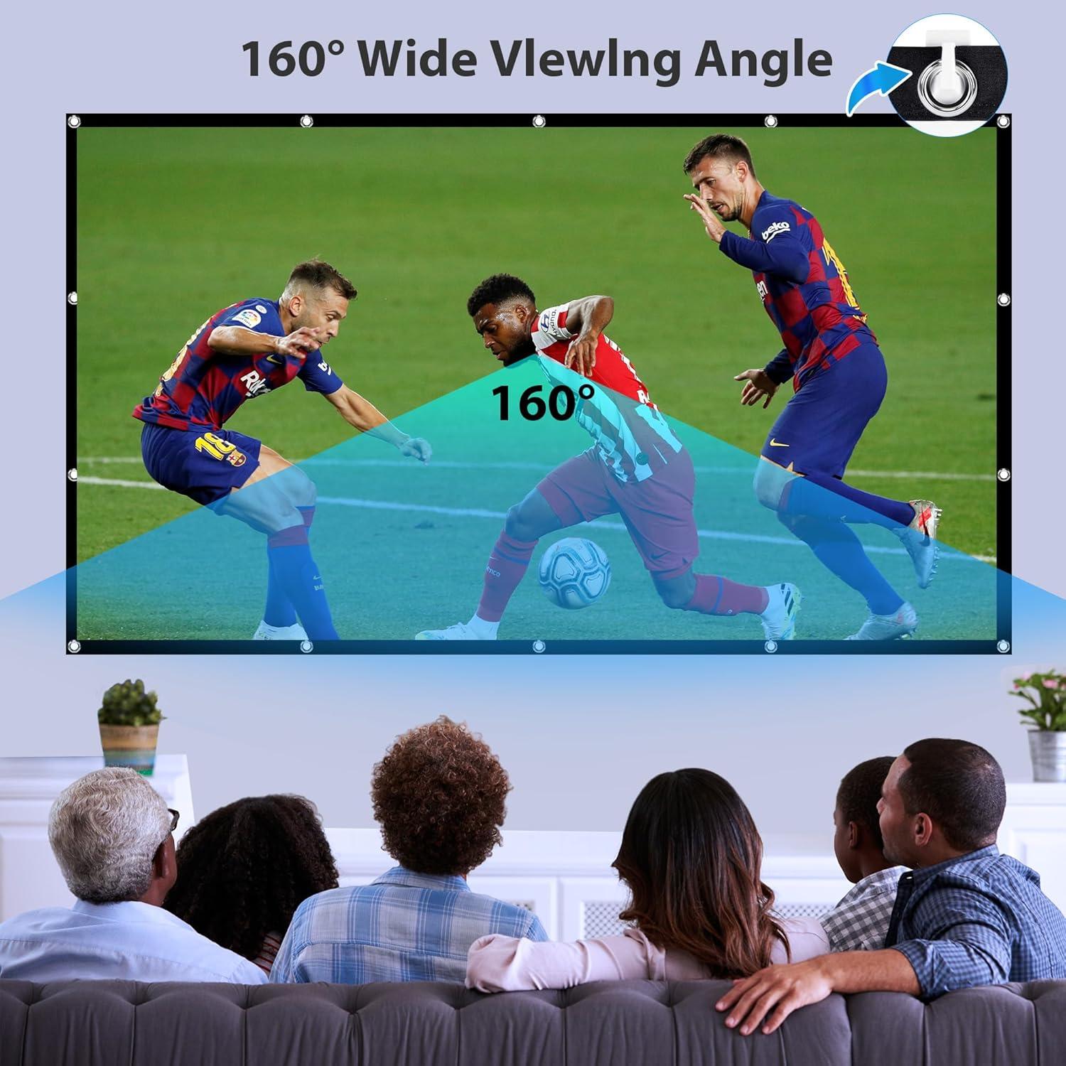 Pantalla de Proyector Plegable 120" LEORFI HD 4K 16:9