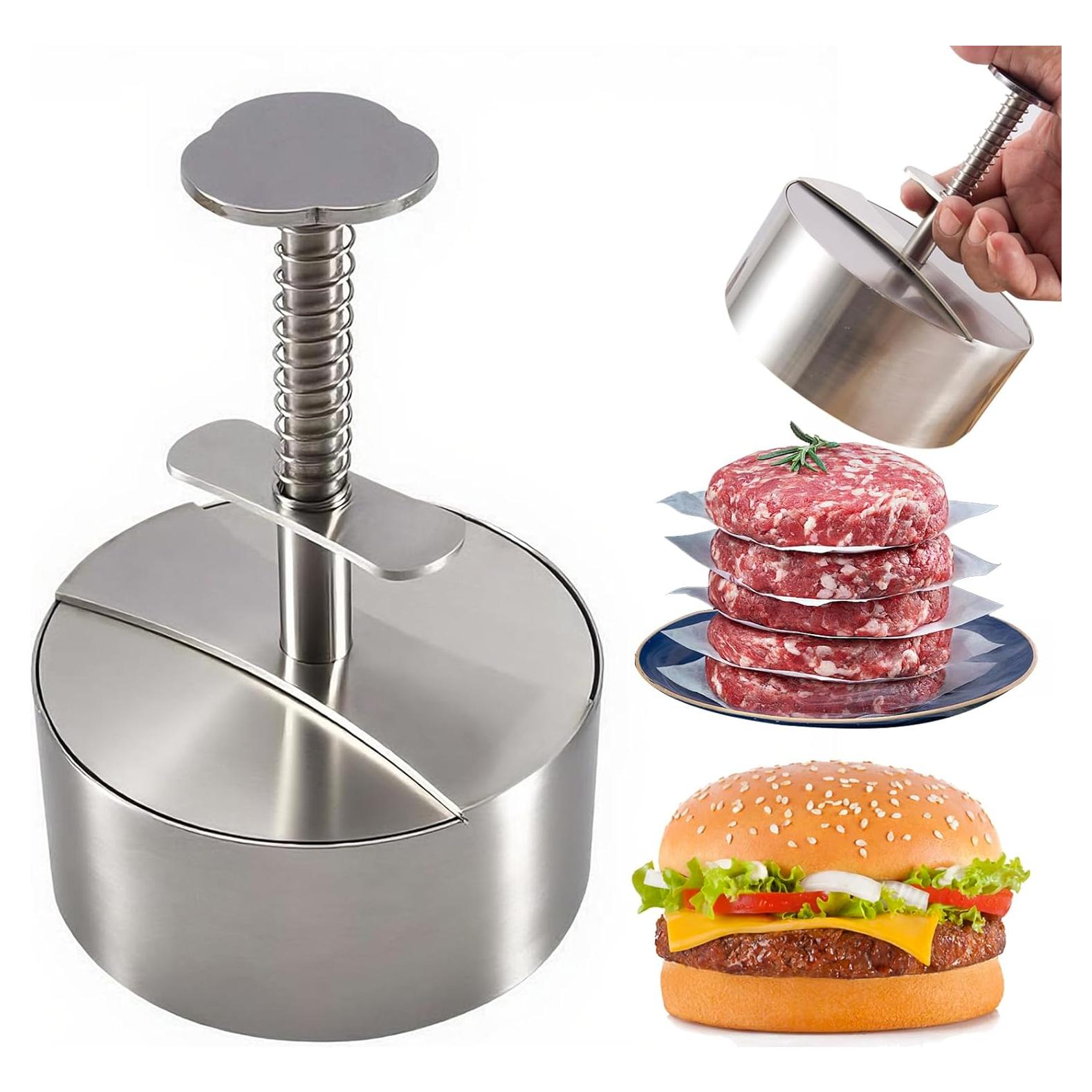 Prensa de Hamburguesas Acero Inoxidable 304 con 150 Papeles