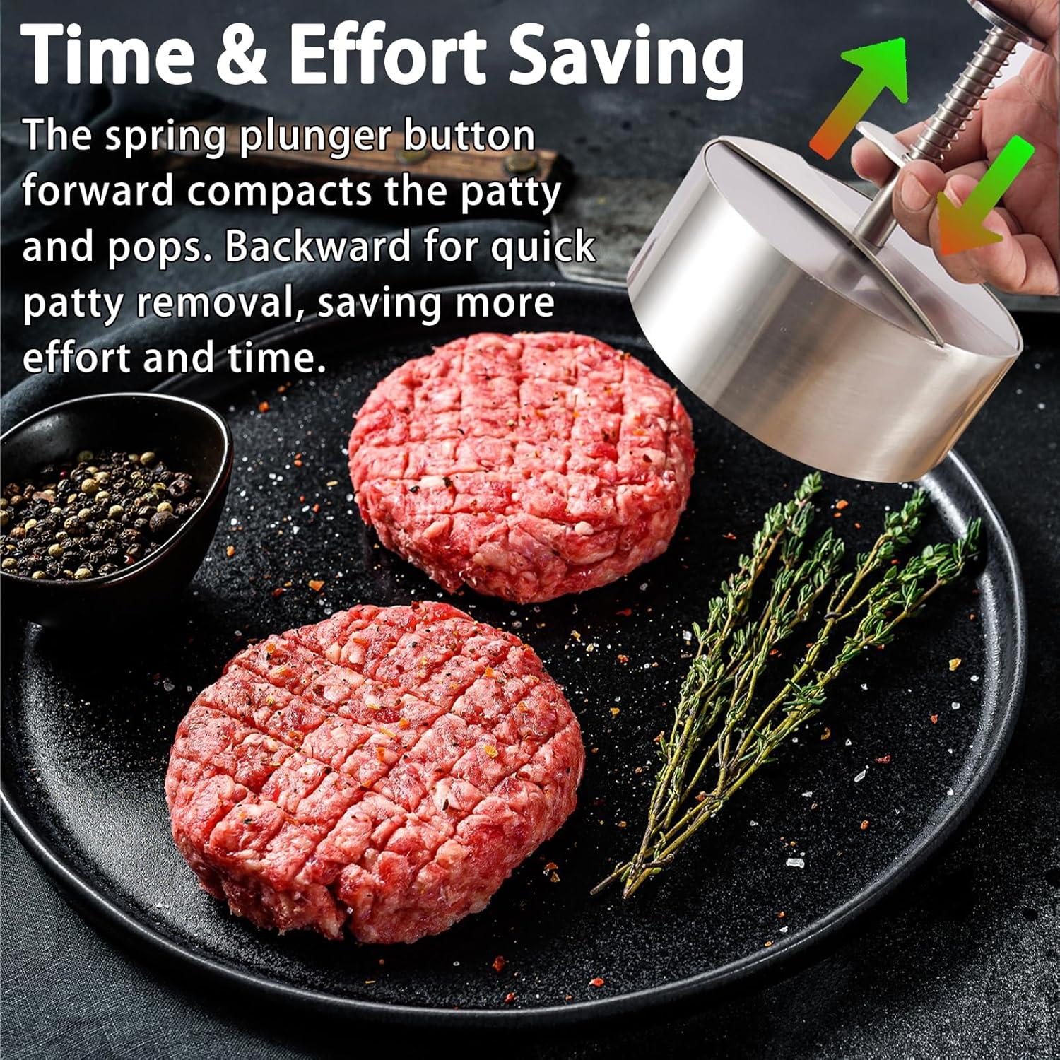 Prensa de Hamburguesas Acero Inoxidable 304 con 150 Papeles