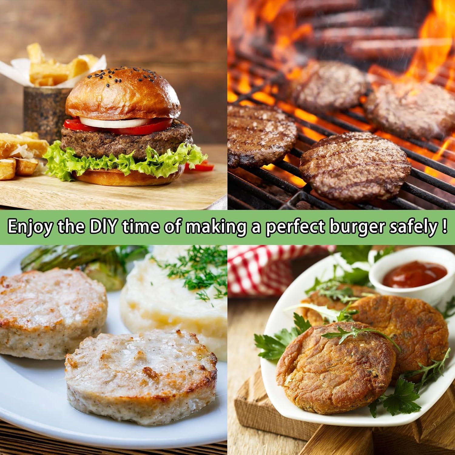 Prensa de Hamburguesas Acero Inoxidable 304 con 150 Papeles