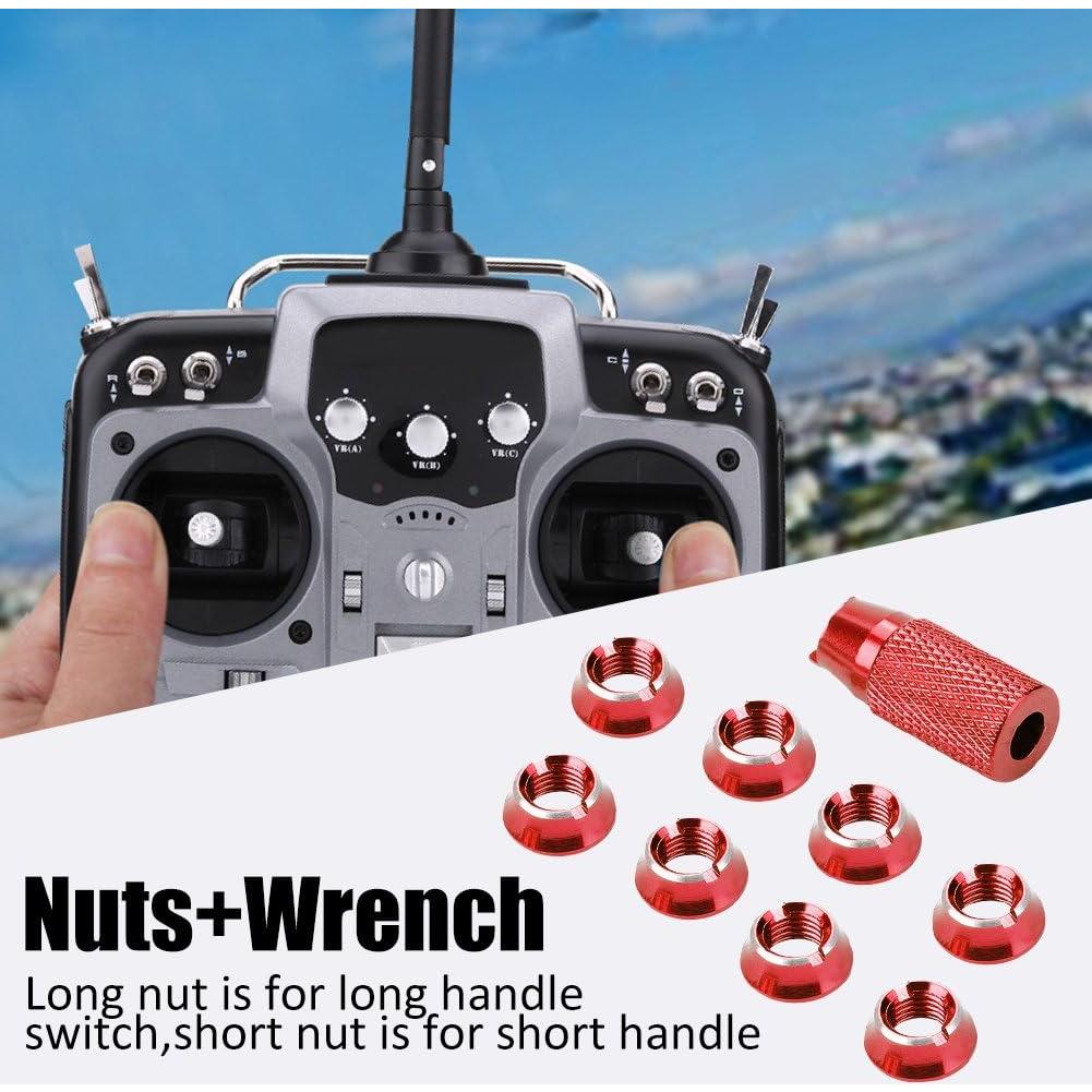 Tuerca de Interruptor de Control Dilwe para Radio Futaba JR - Metal