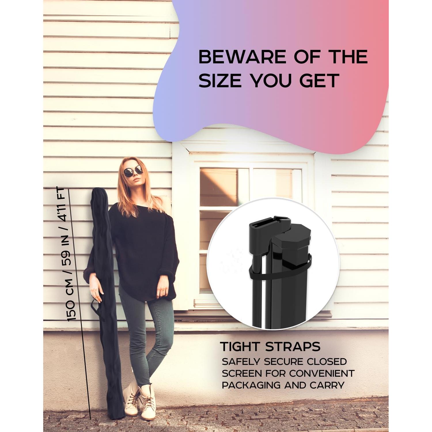 Pantalla de proyector 60" PropVue HD 16:9 con soporte trípode