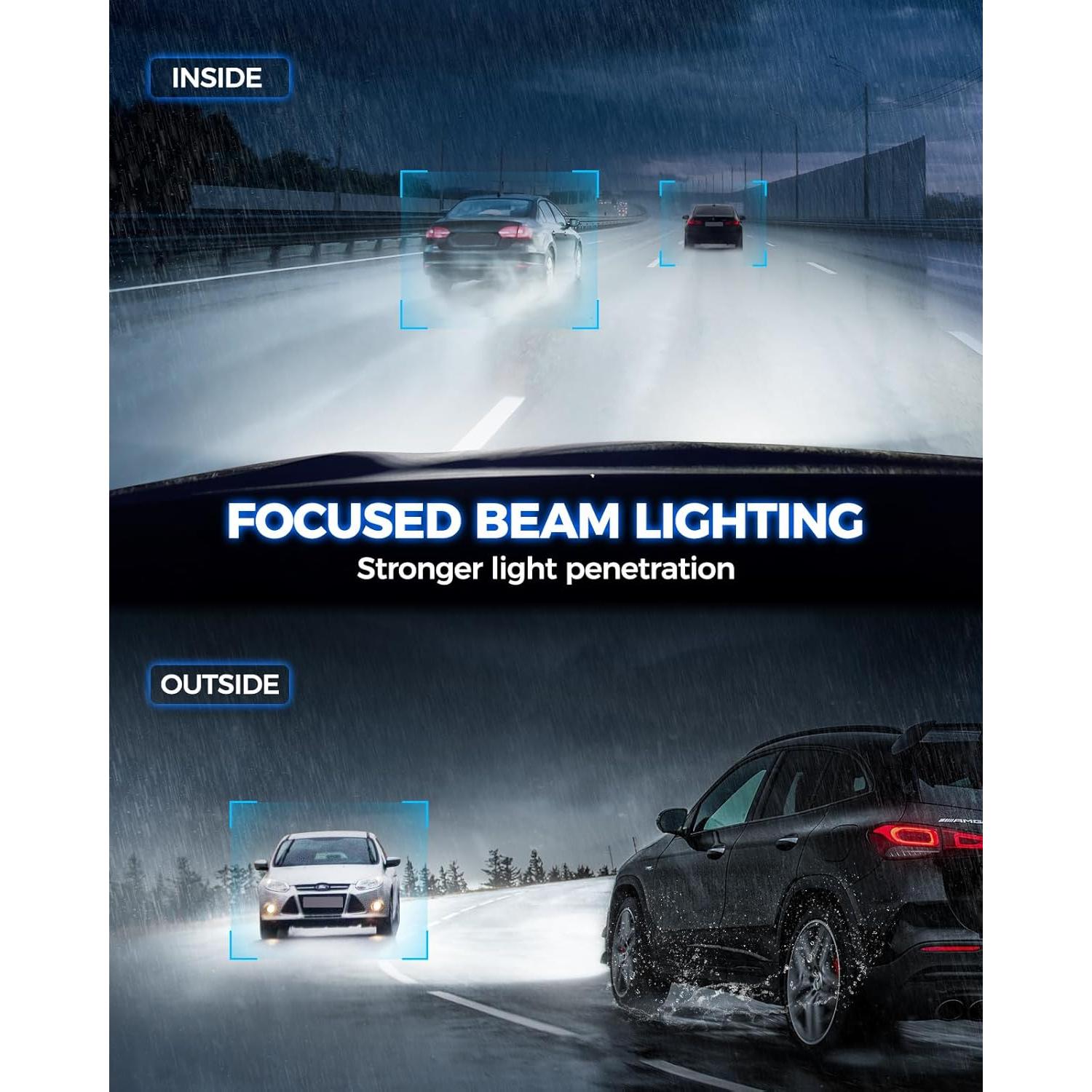 Bombillas LED Marsauto H11 H8 10,000 Lúmenes 6000K Niebla