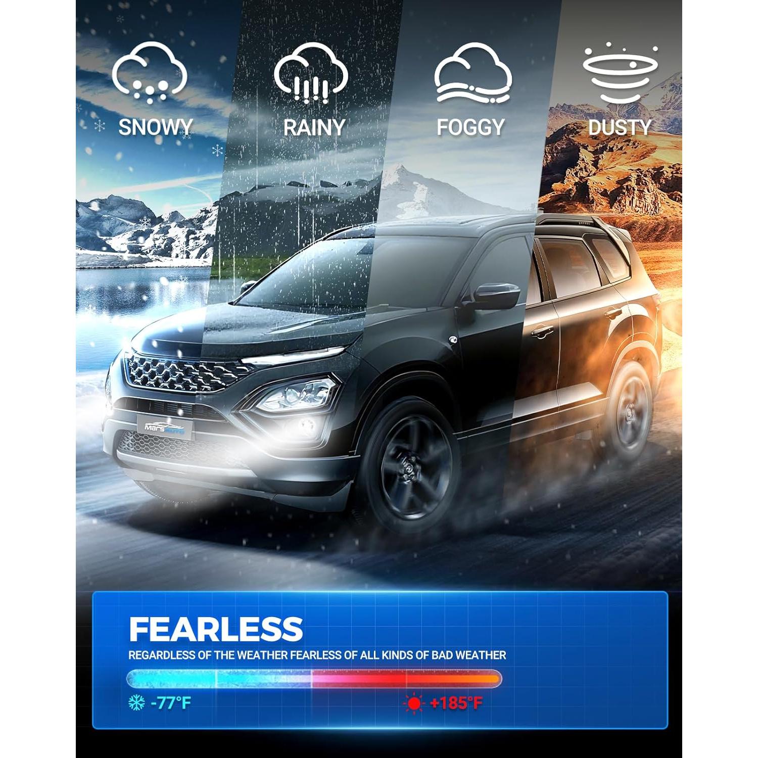 Bombillas LED Marsauto H11 H8 10,000 Lúmenes 6000K Niebla