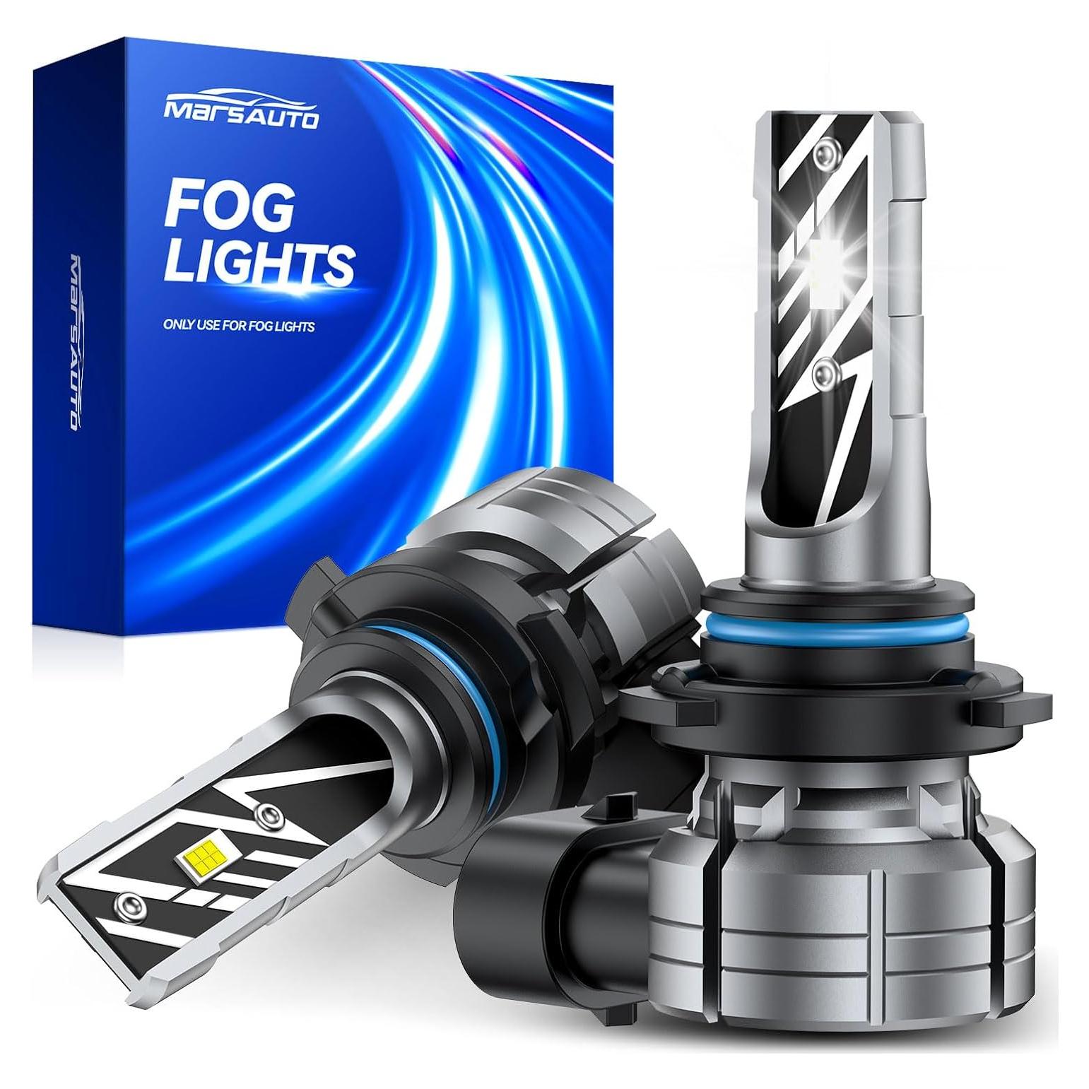 Bombillas LED de Niebla Marsauto 9006 26W 6500K Paquete de 2