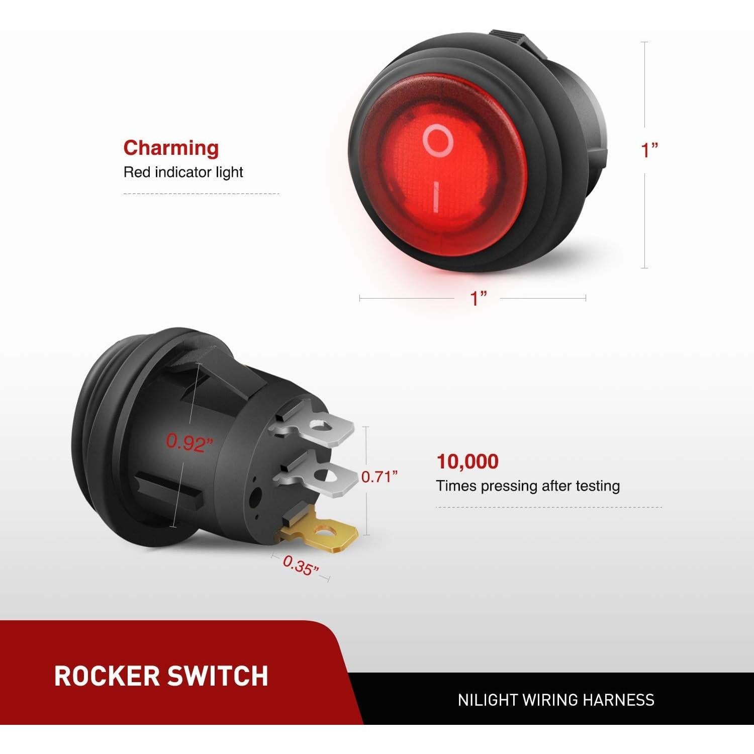Luces LED Nilight 18W Spot con Kit de Cableado Off Road